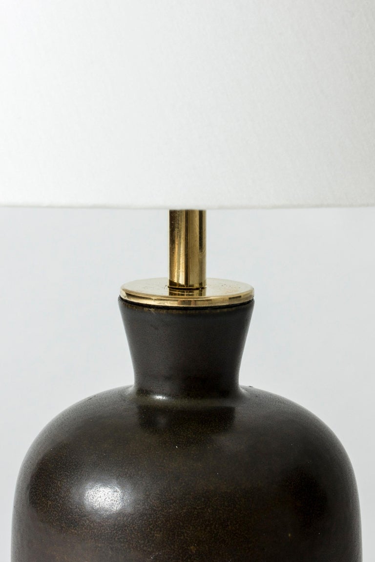 Stoneware Table Lamps by Carl-Harry Stålhane for Rörstrand, Sweden, 1950s In Good Condition For Sale In Stockholm, SE