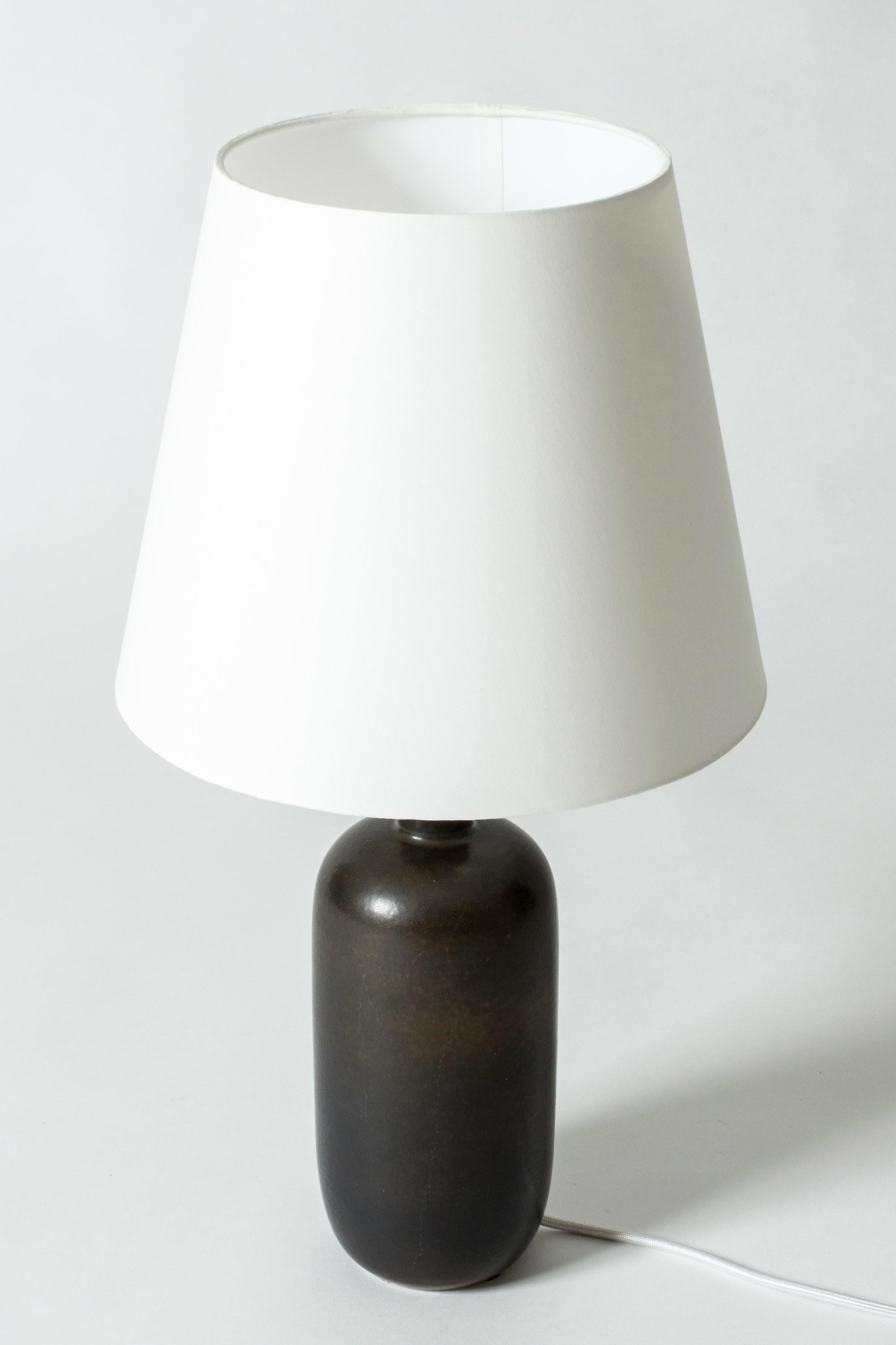 Milieu du XXe siècle Lampes de table en grès de Carl-Harry Stlhane pour Rrstrand, Suède, années 1950