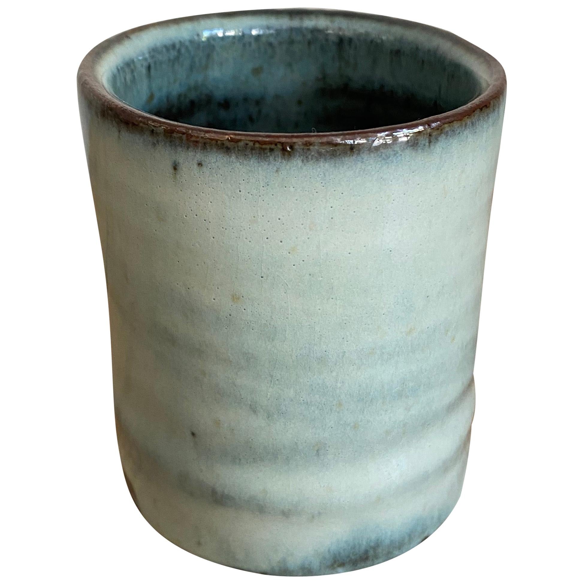 Stoneware Teacup with Nuka Glaze by Mats Svensson