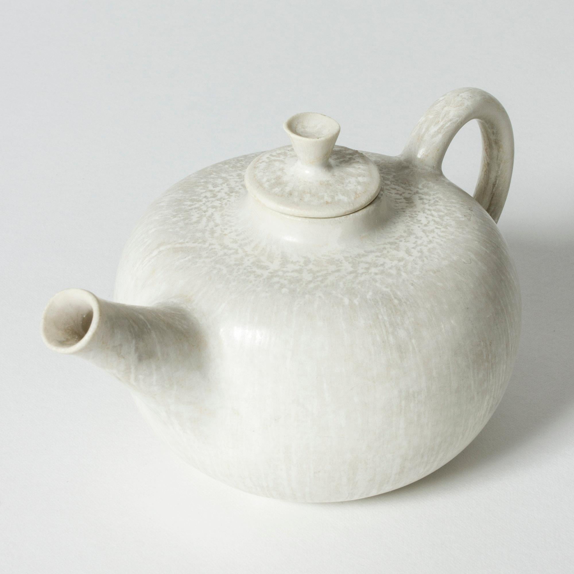 Scandinavian Modern Stoneware Teapot by Carl-Harry Stålhane, Sweden, 1950s