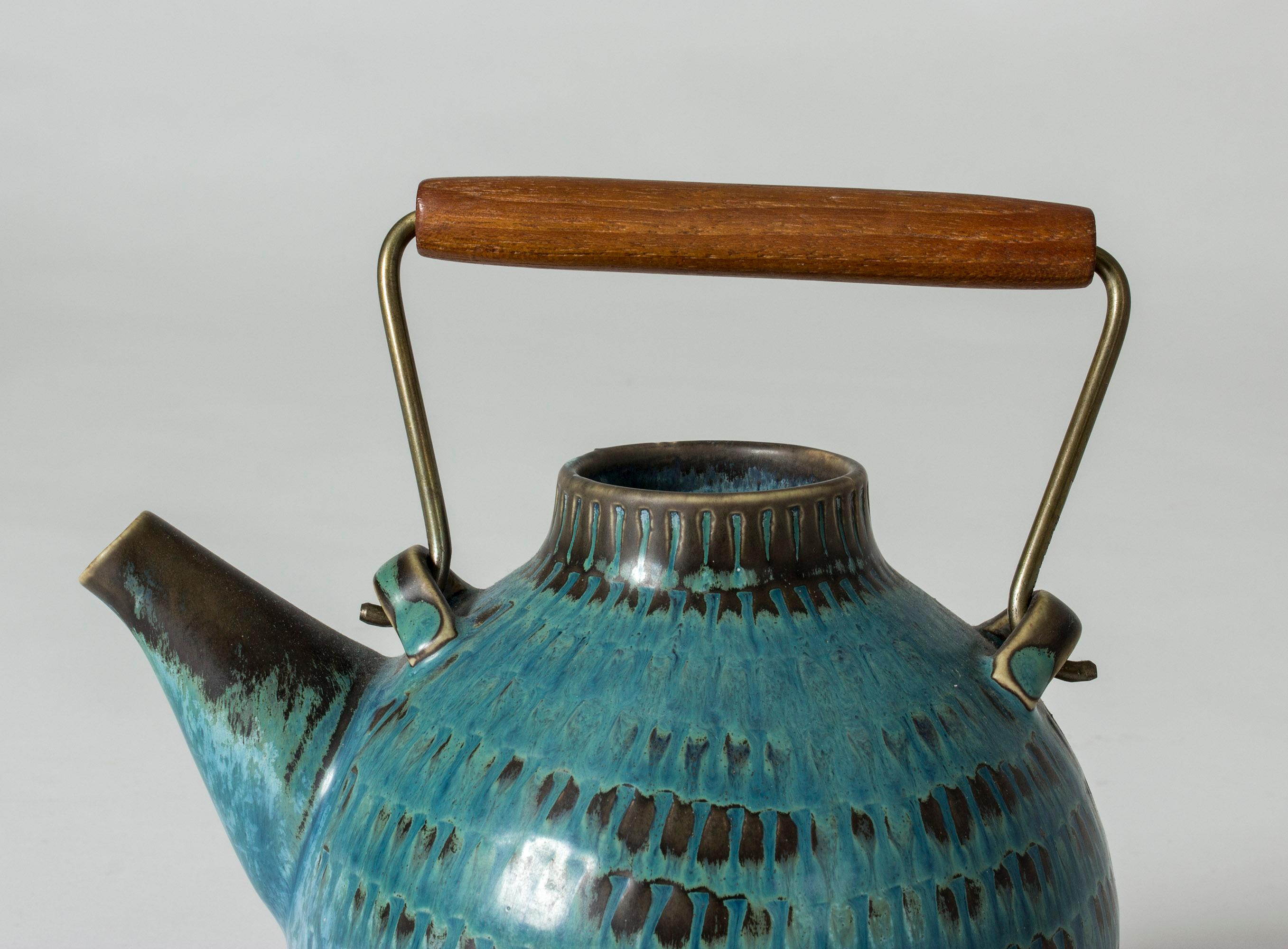 Mid-20th Century Stoneware Teapot by Stig Lindberg