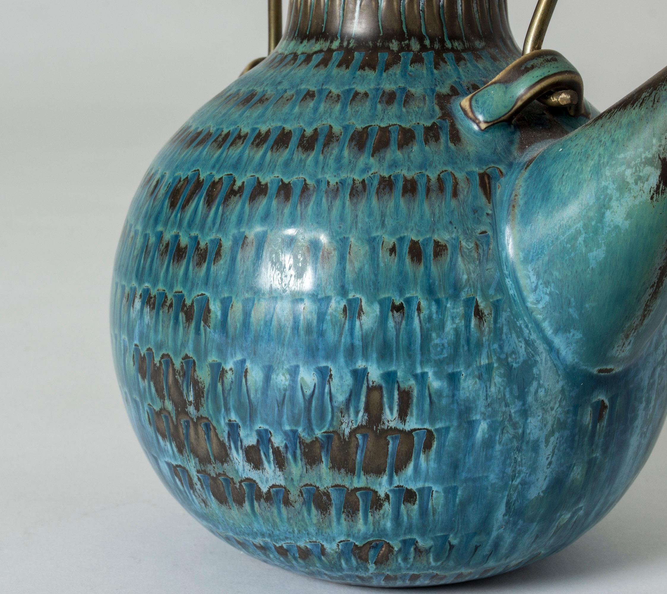 Stoneware Teapot by Stig Lindberg 2