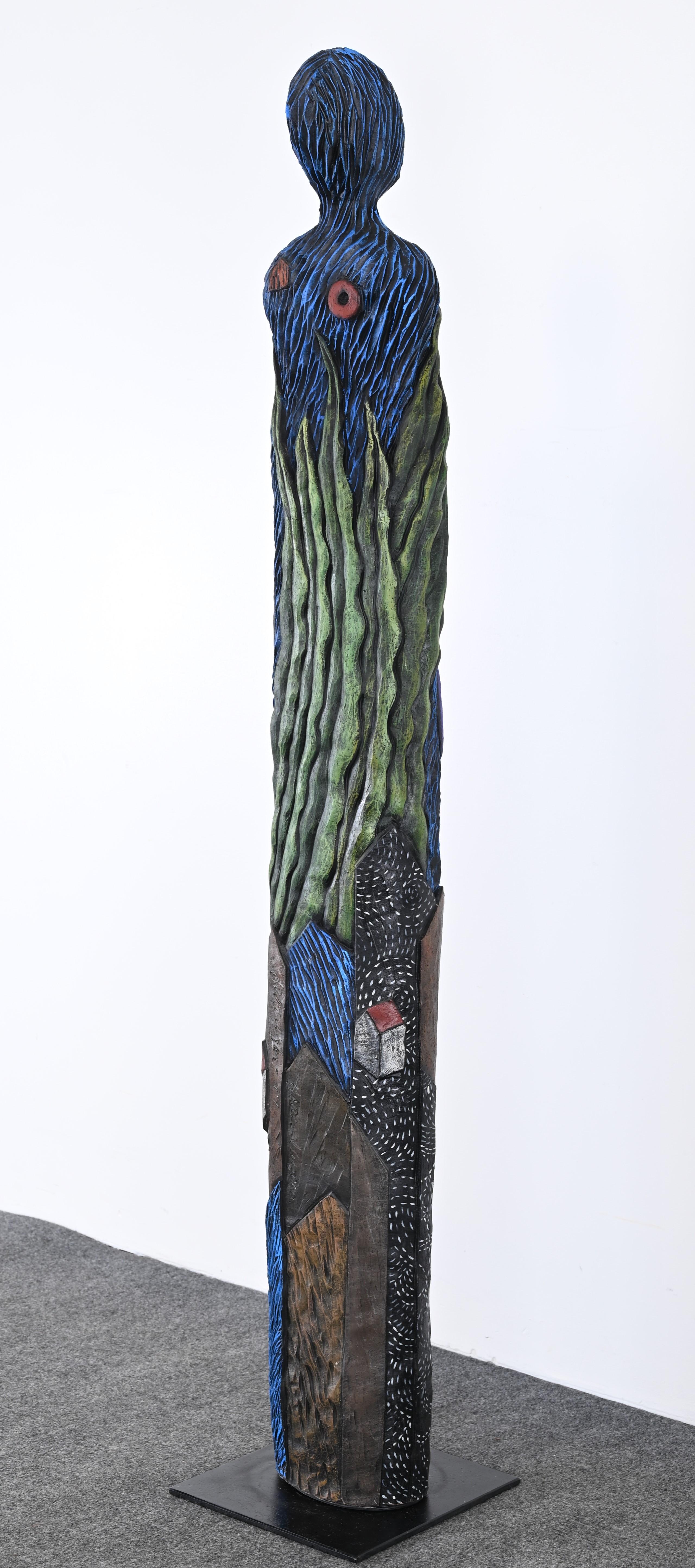 Stoneware TOTEM or Sculpture by Christine Federighi, 1997 3