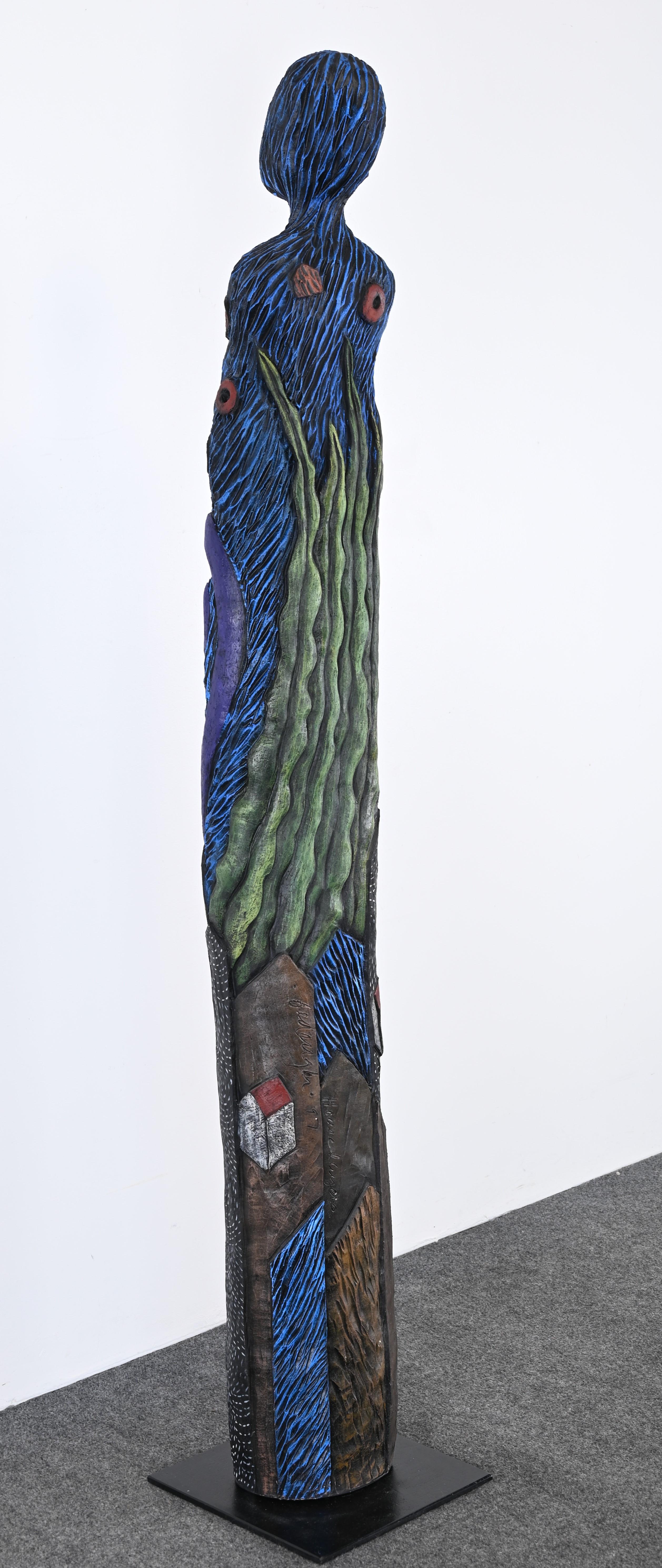 Stoneware TOTEM or Sculpture by Christine Federighi, 1997 4