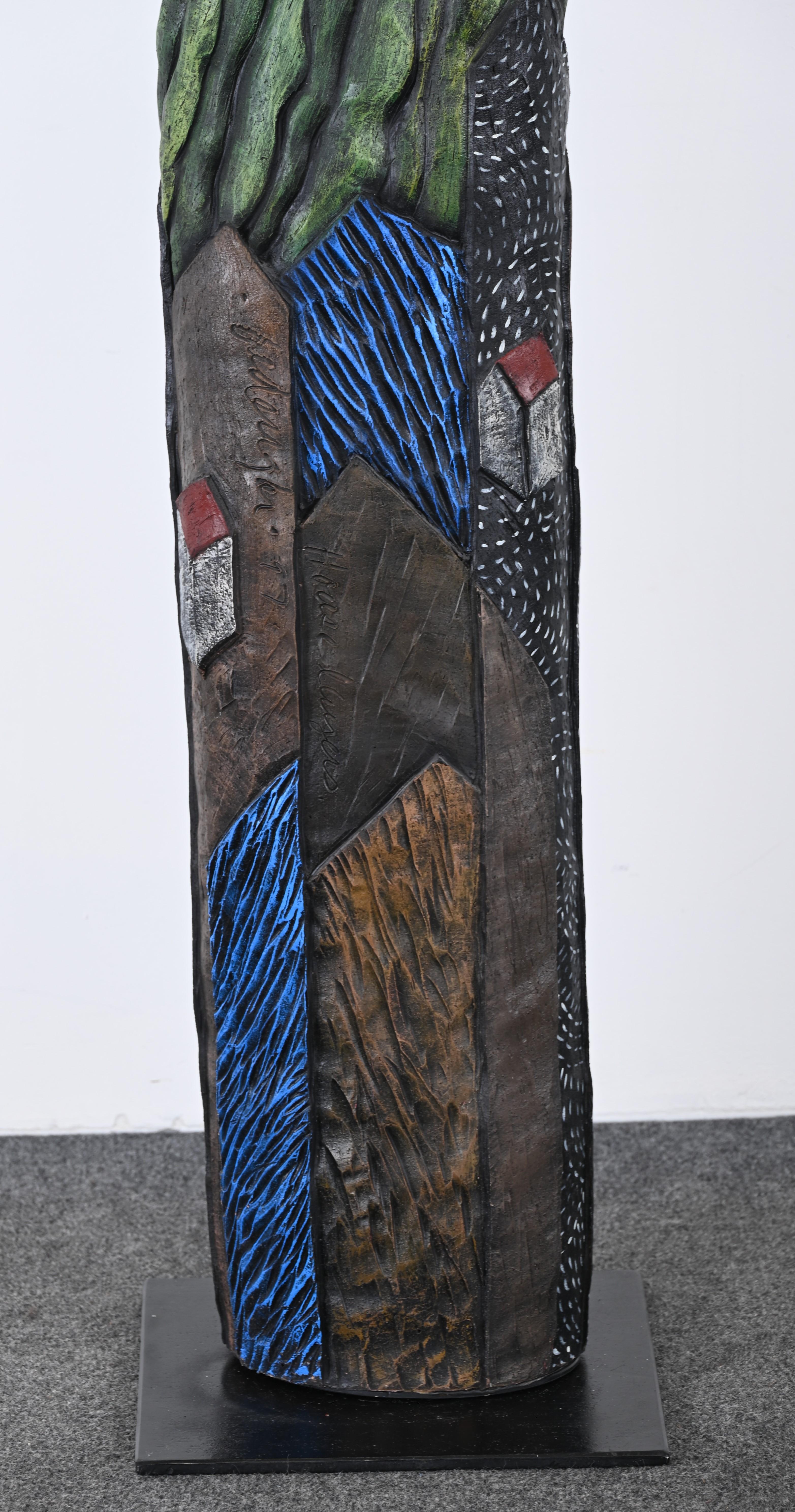 Stoneware TOTEM or Sculpture by Christine Federighi, 1997 6