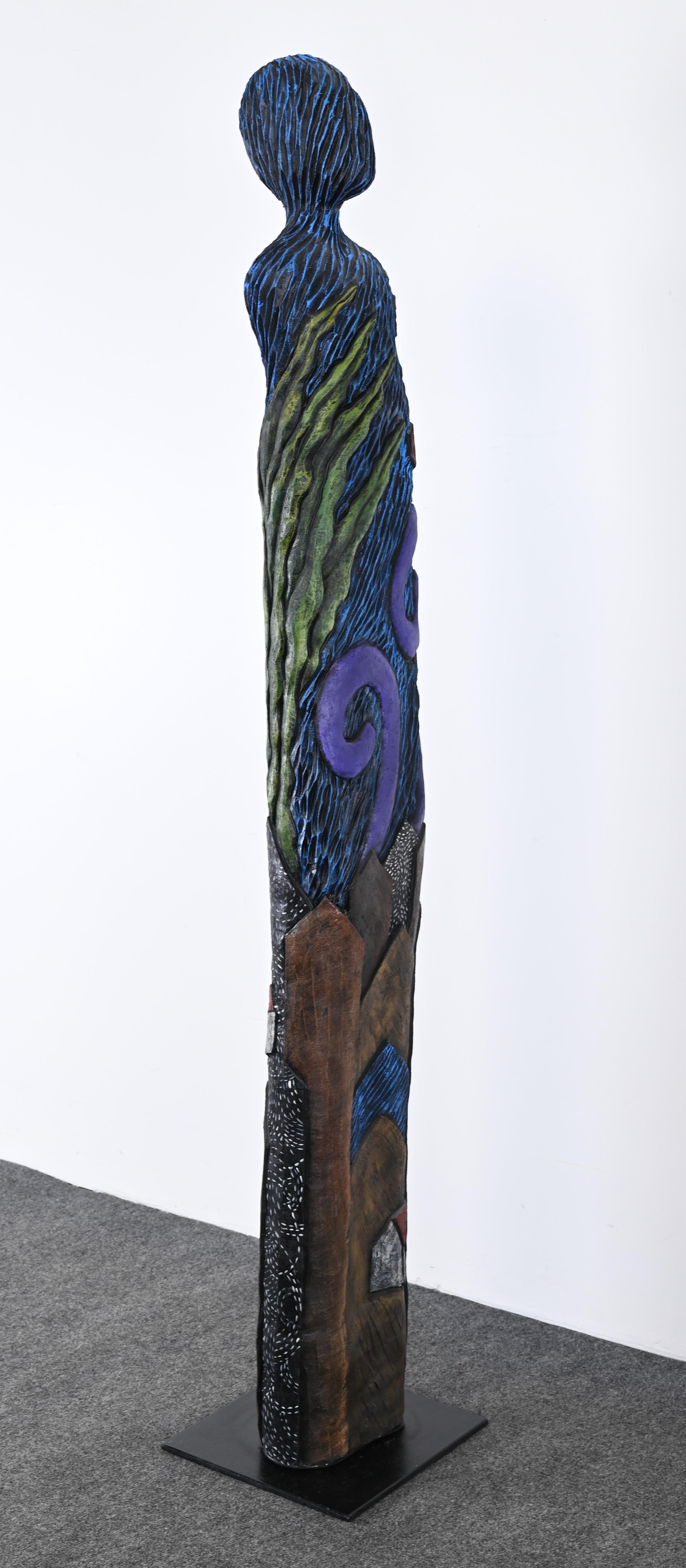 Stoneware TOTEM or Sculpture by Christine Federighi, 1997 11