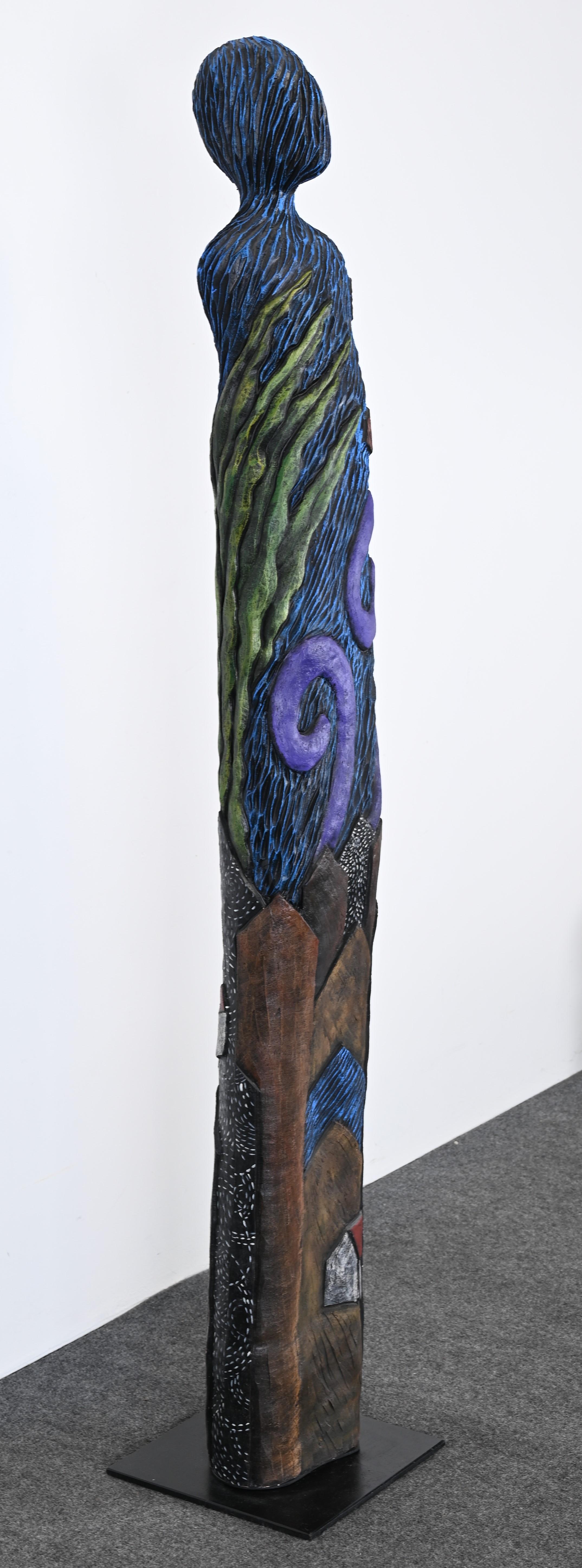 American Stoneware TOTEM or Sculpture by Christine Federighi, 1997