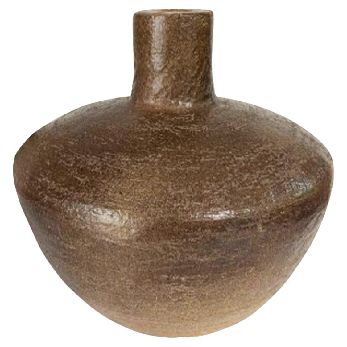 Stoneware vase, Brutalist style, 1960 im Angebot