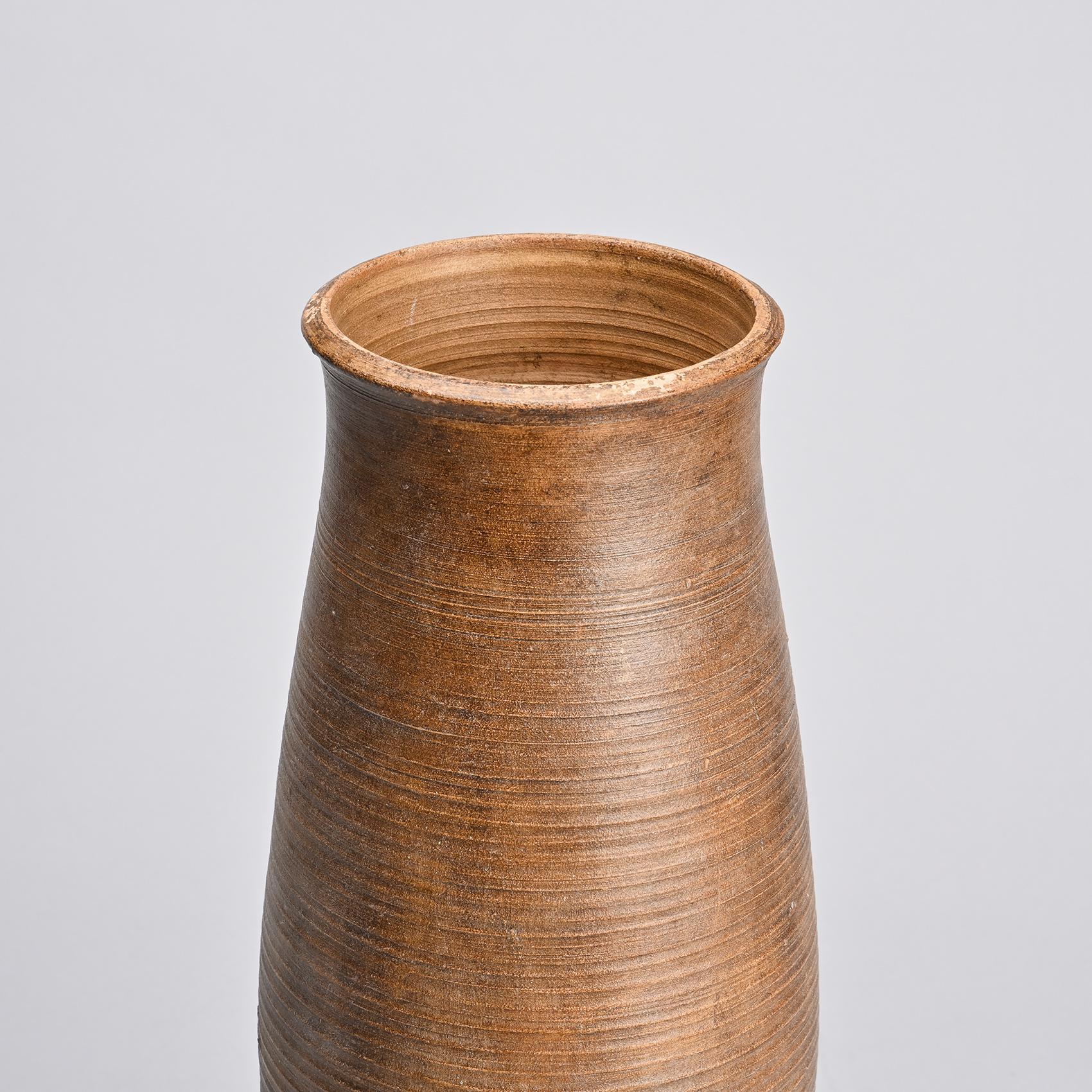 20ième siècle Vase en grès d'Annie Fourmanoir, 1970 en vente