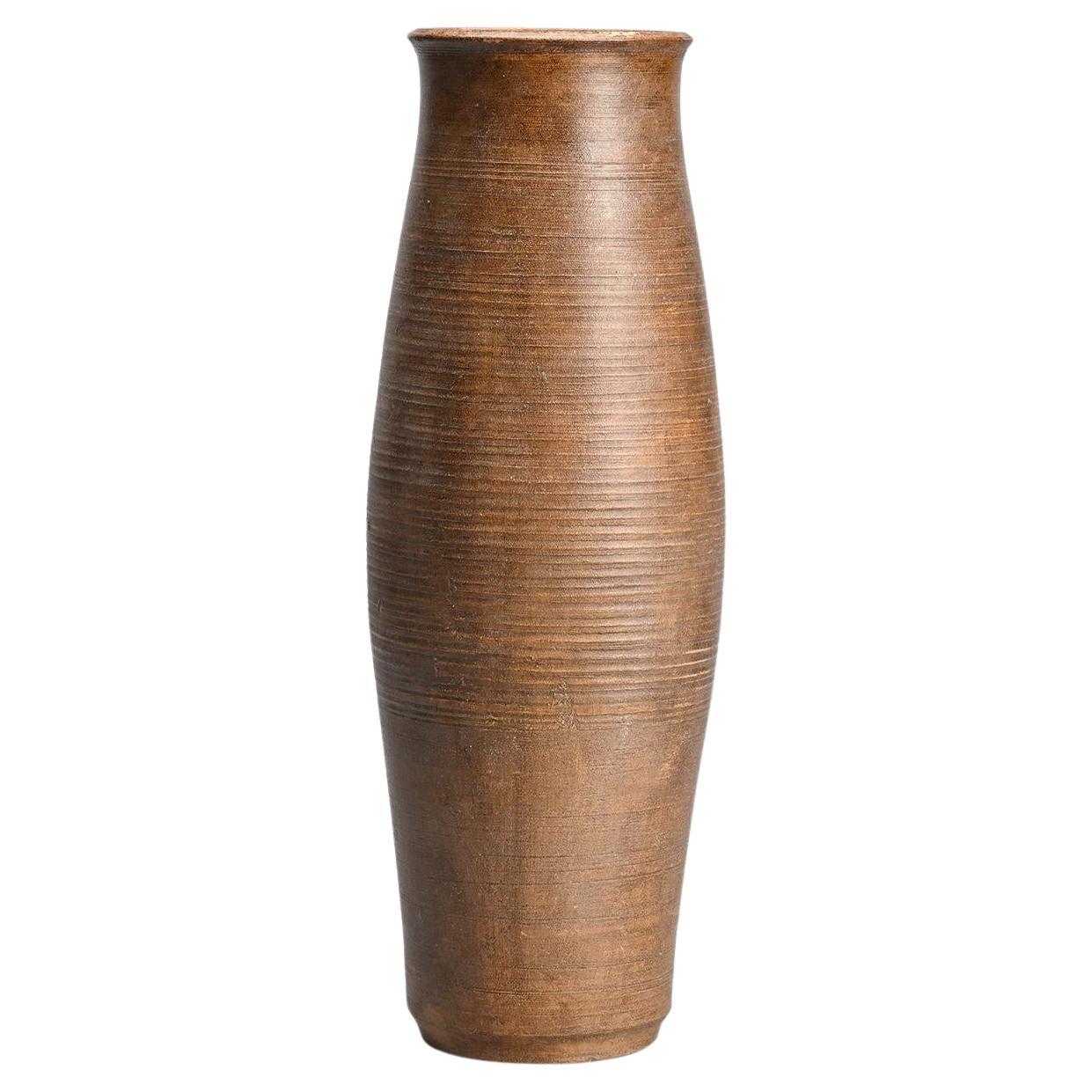 Vase en grès d'Annie Fourmanoir, 1970