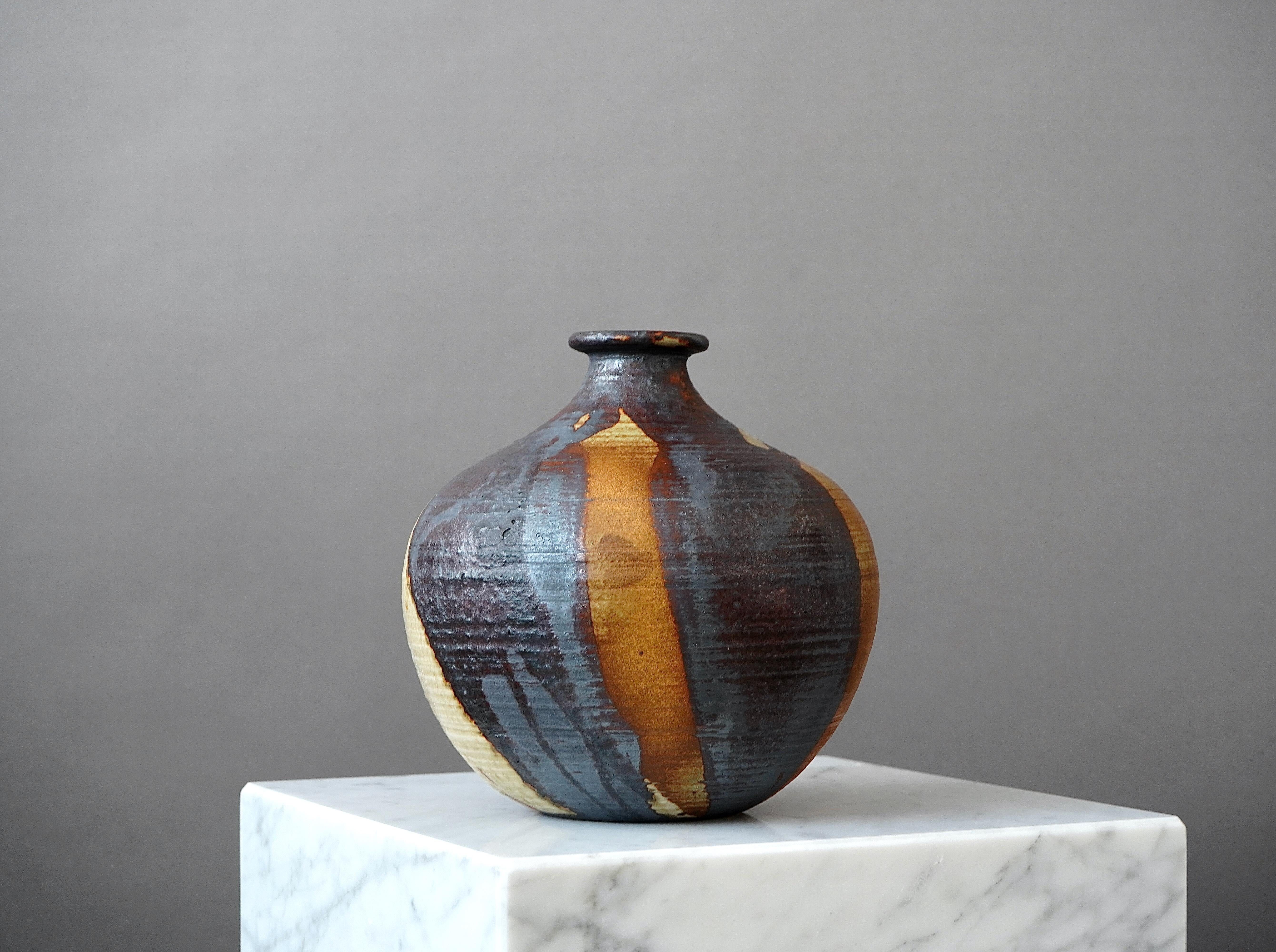 Swedish Stoneware Vase by Annikki Hovisaari for Arabia, Finland, 1960s
