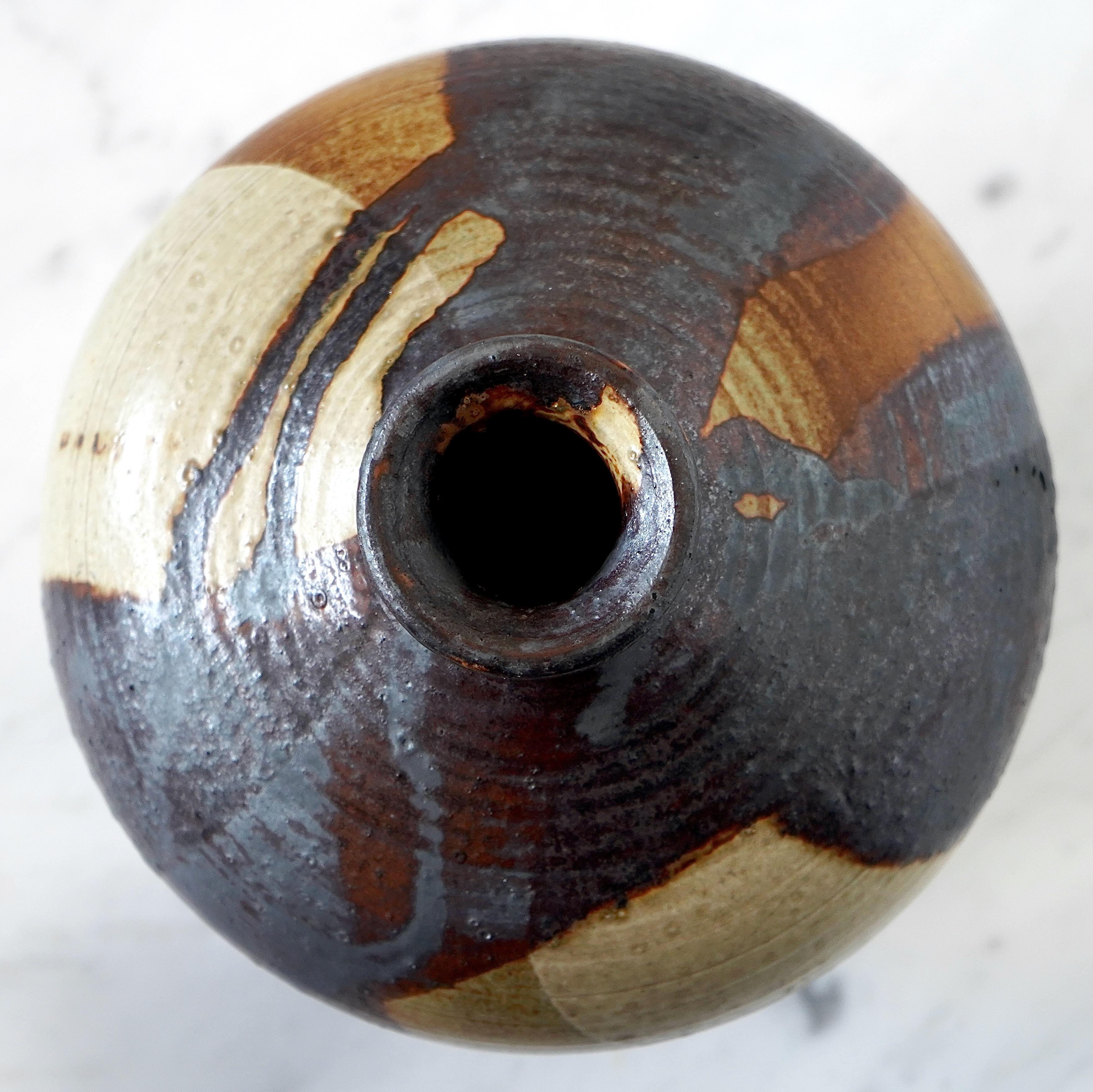 Ceramic Stoneware Vase by Annikki Hovisaari for Arabia, Finland, 1960s For Sale