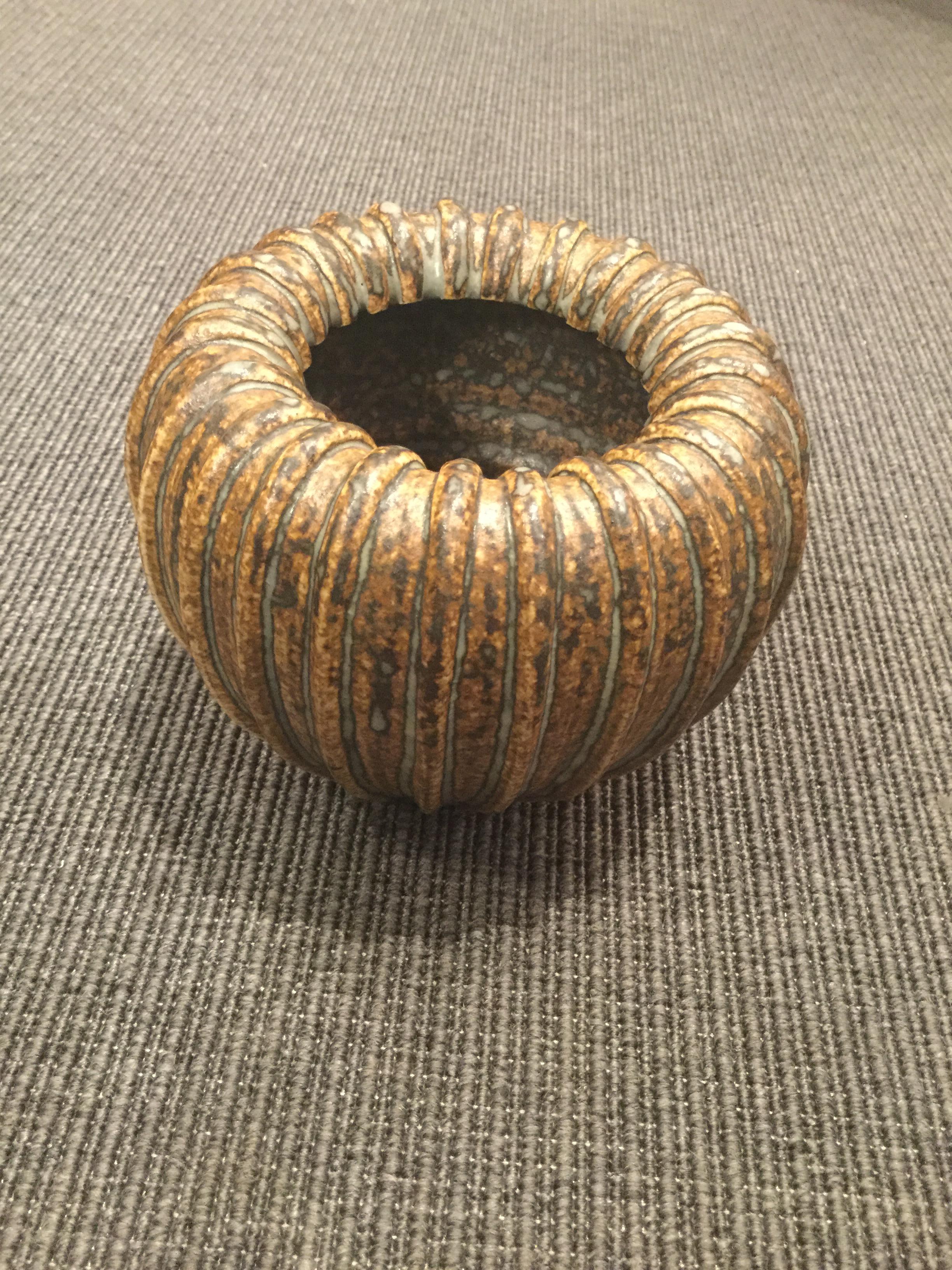 Stoneware Vase by Arne Bang, Denmark, 1950s In Good Condition In New York, NY