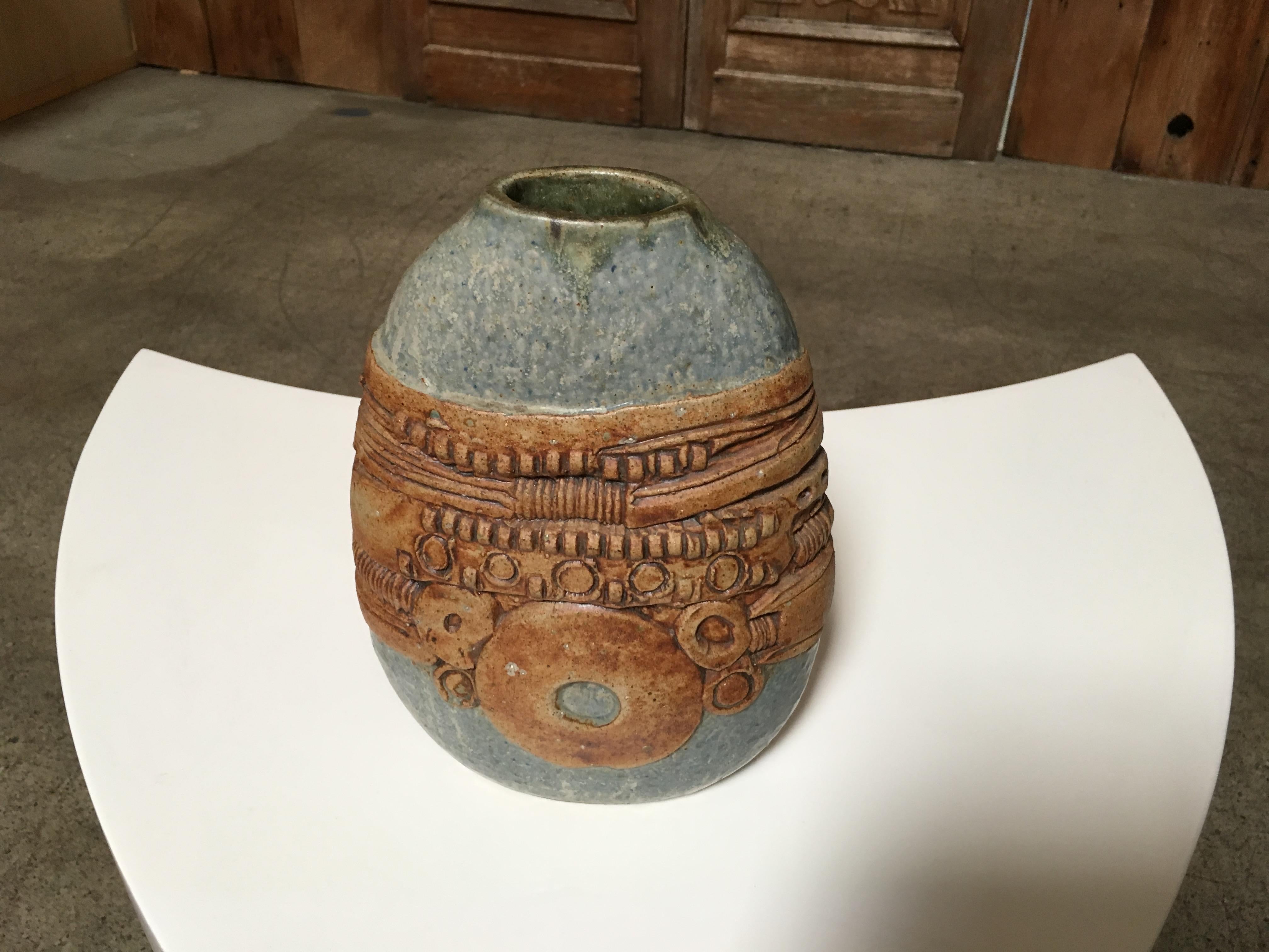 Mid-Century Modern Stoneware Vase by Benard Rooke