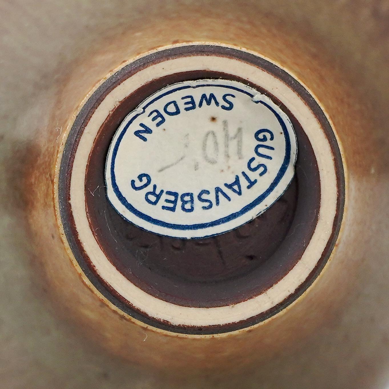 Vaso in gres di Berndt Friberg per Gustavsberg Studio, Svezia, anni '50 in vendita 4