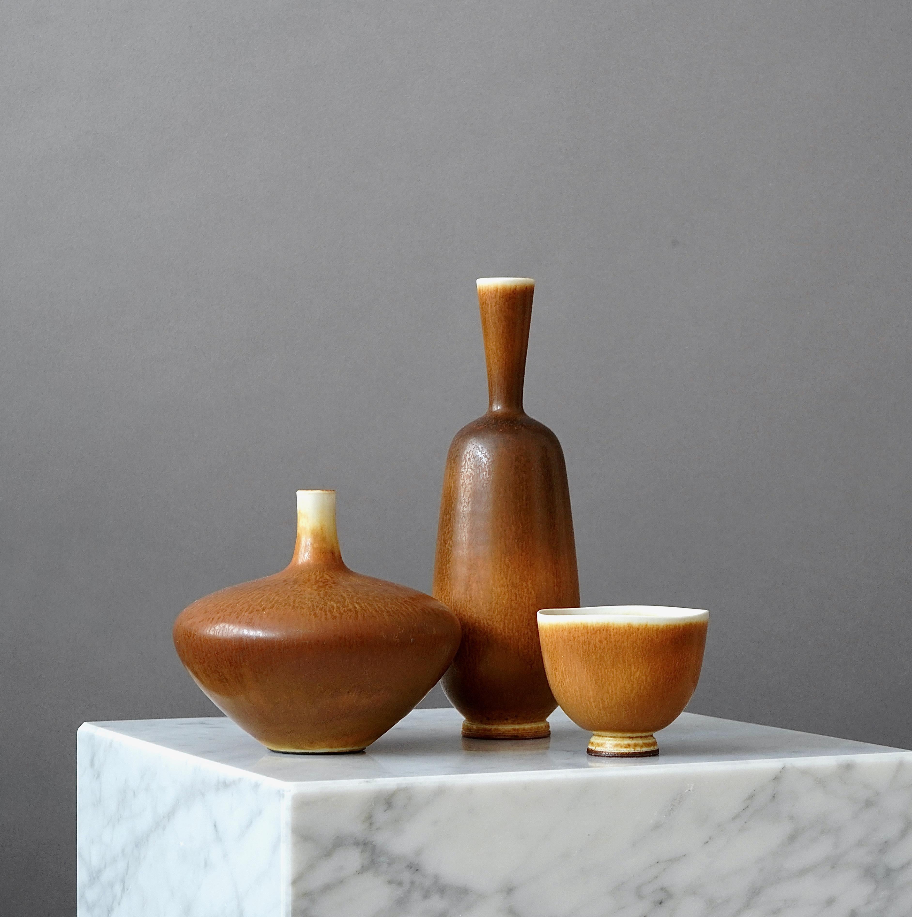 Stoneware Vase by Berndt Friberg for Gustavsberg Studio, Sweden, 1966 1