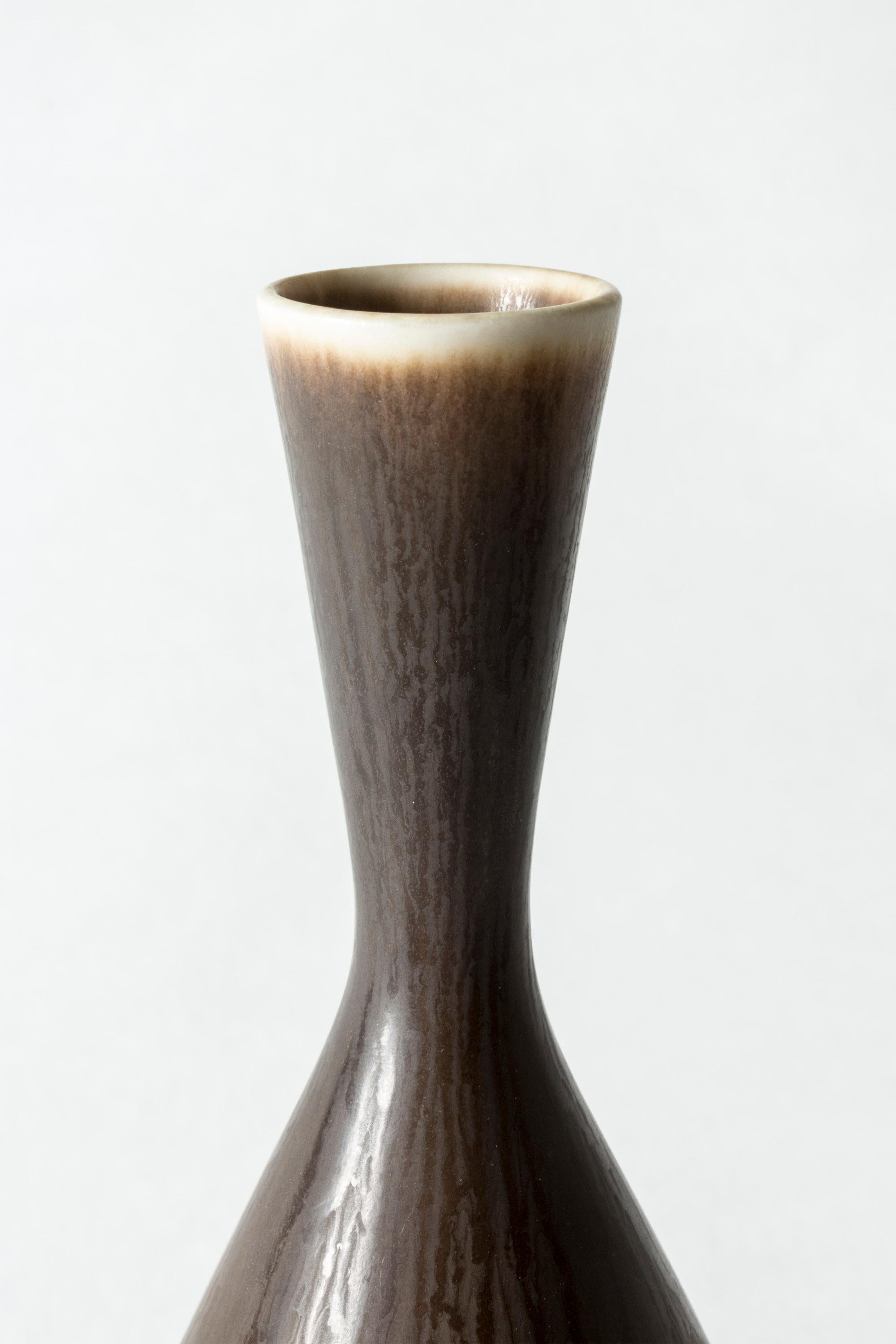 Scandinavian Modern Stoneware Vase by Berndt Friberg for Gustavsberg, Sweden, 1950s