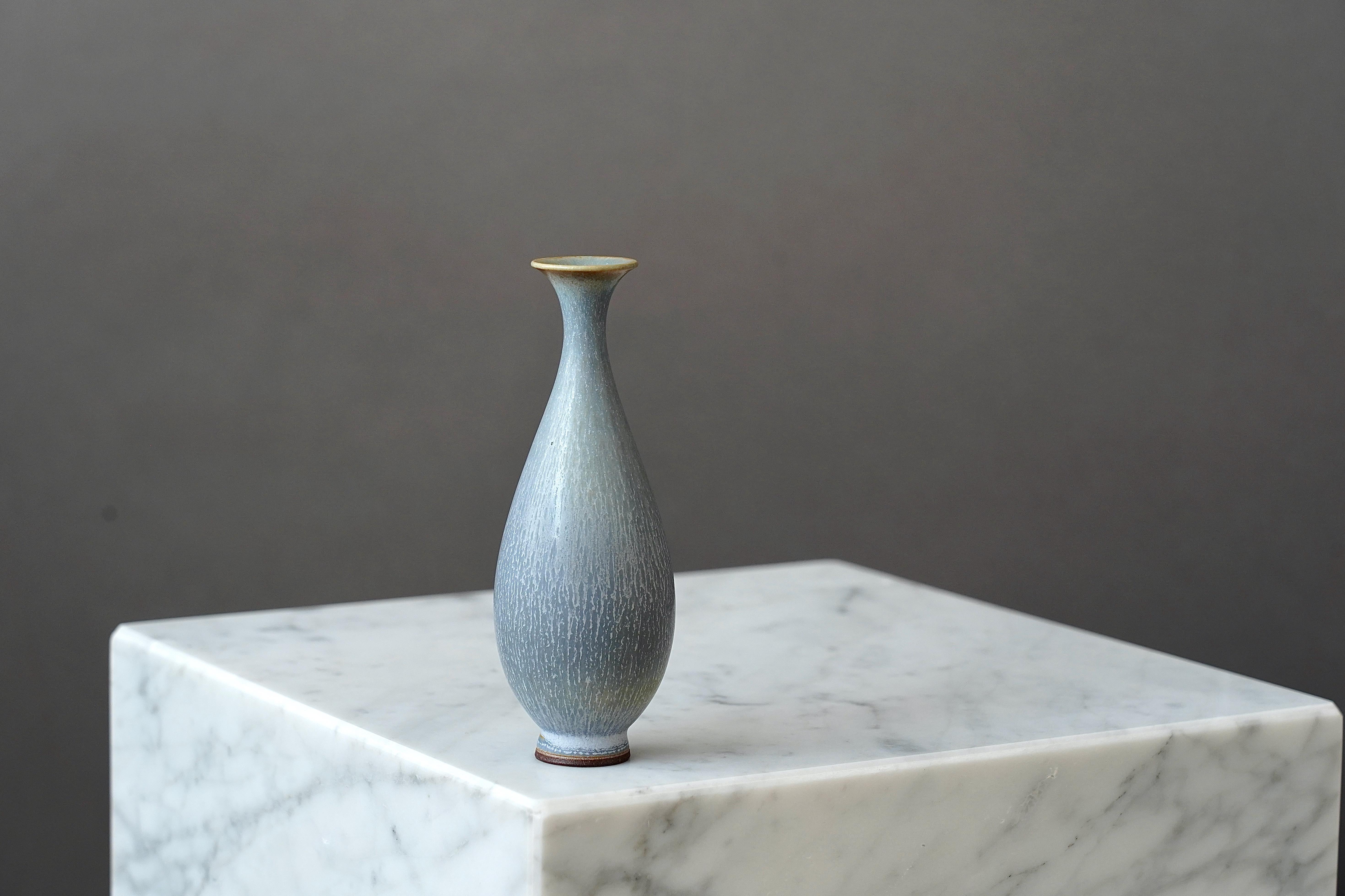 20th Century Stoneware Vase by Berndt Friberg for Gustavsberg, Sweden, 1950s For Sale