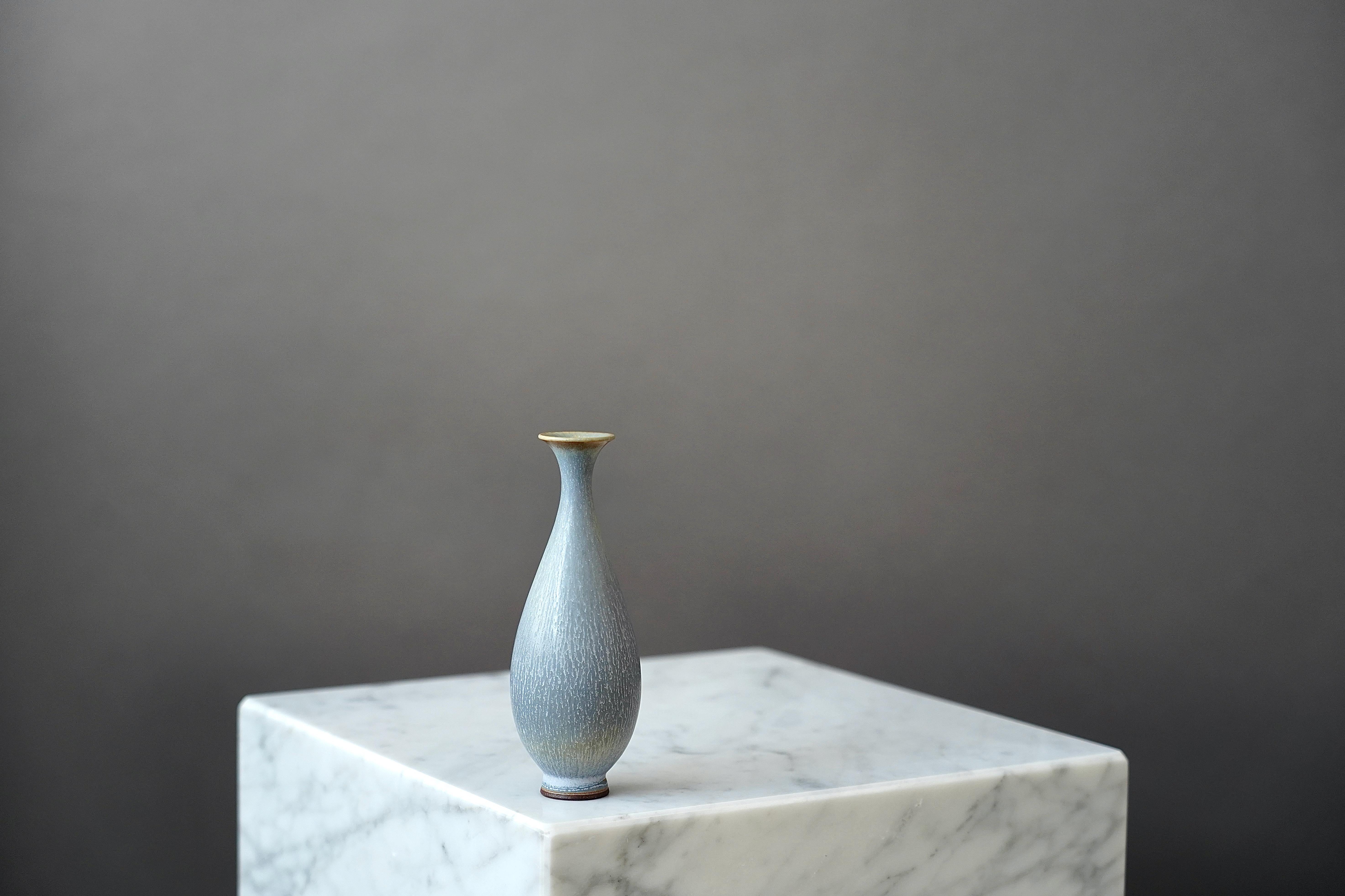 Ceramic Stoneware Vase by Berndt Friberg for Gustavsberg, Sweden, 1950s For Sale