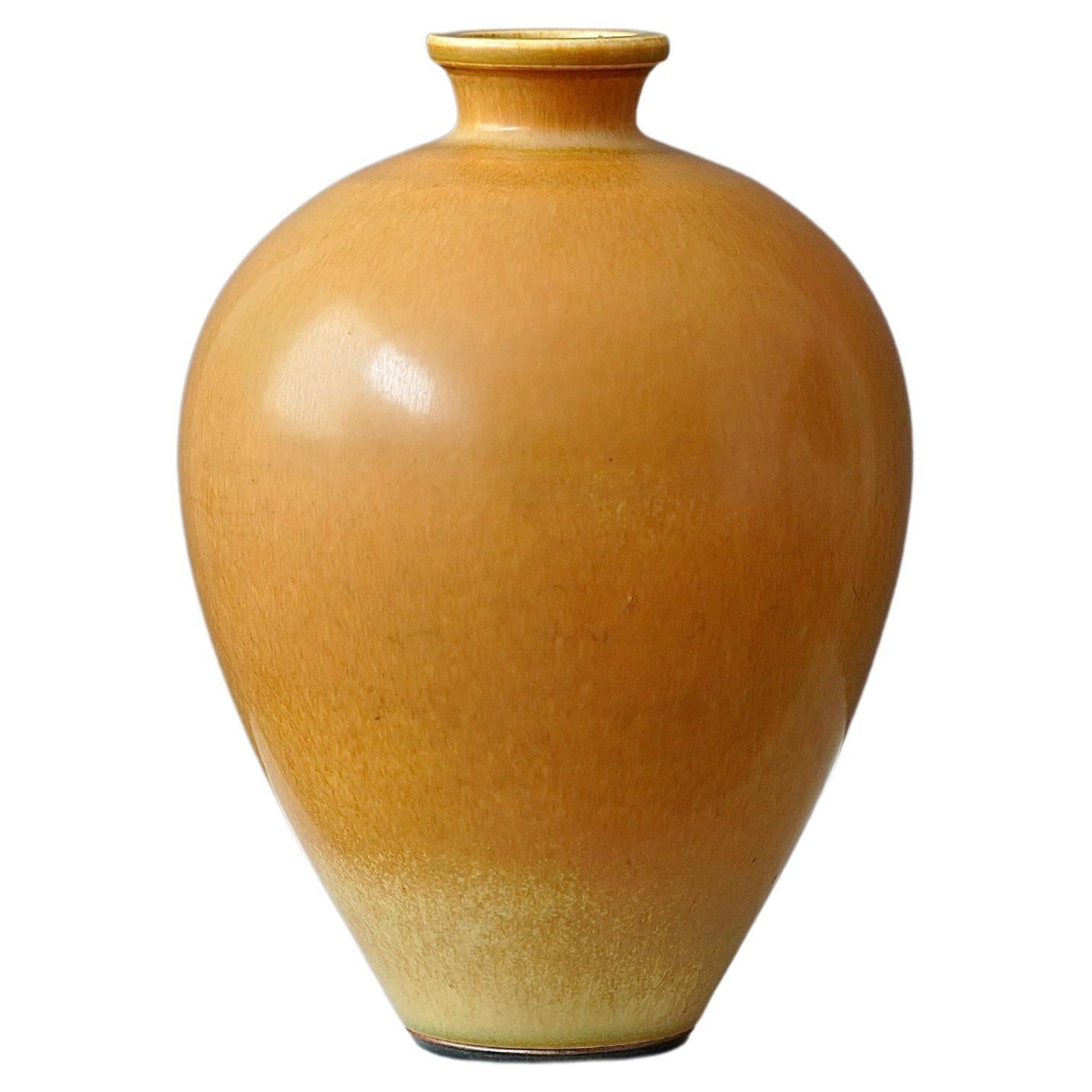 Vase en grès de Berndt Friberg pour Gustavsberg, Suède, 1953