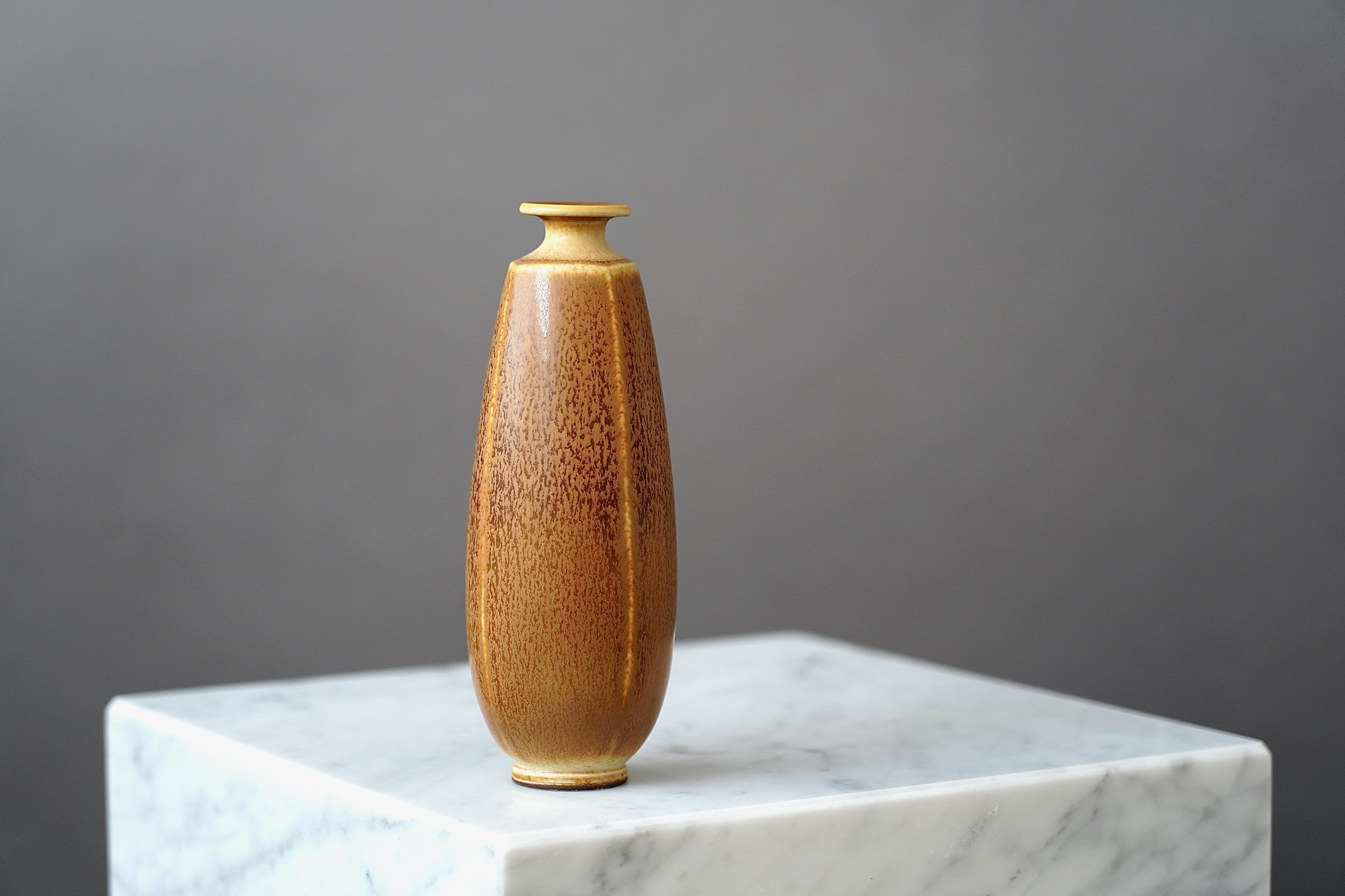 20th Century Stoneware Vase by Berndt Friberg for Gustavsberg, Sweden, 1955 For Sale