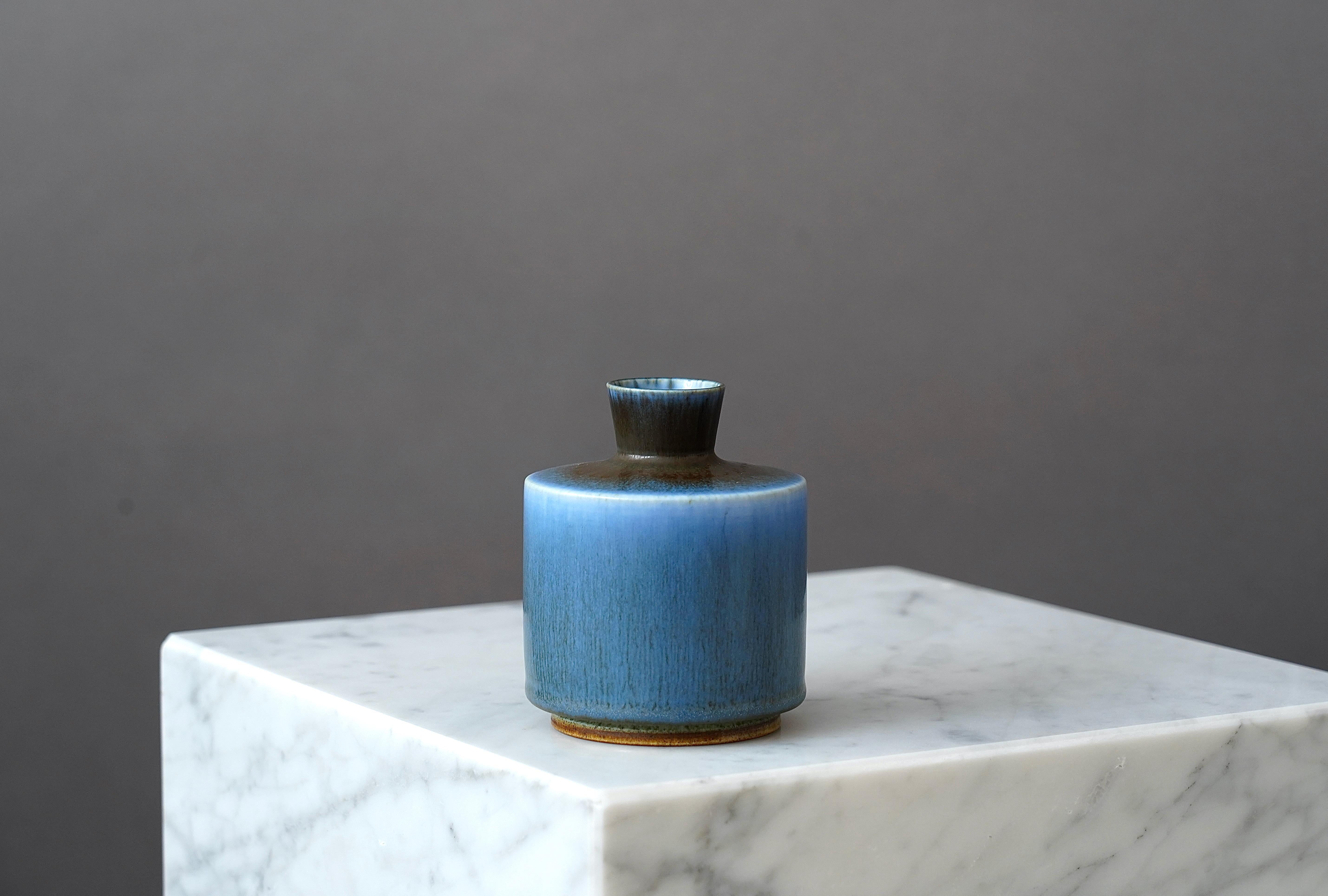 Swedish Stoneware Vase by Berndt Friberg for Gustavsberg, Sweden, 1962 For Sale