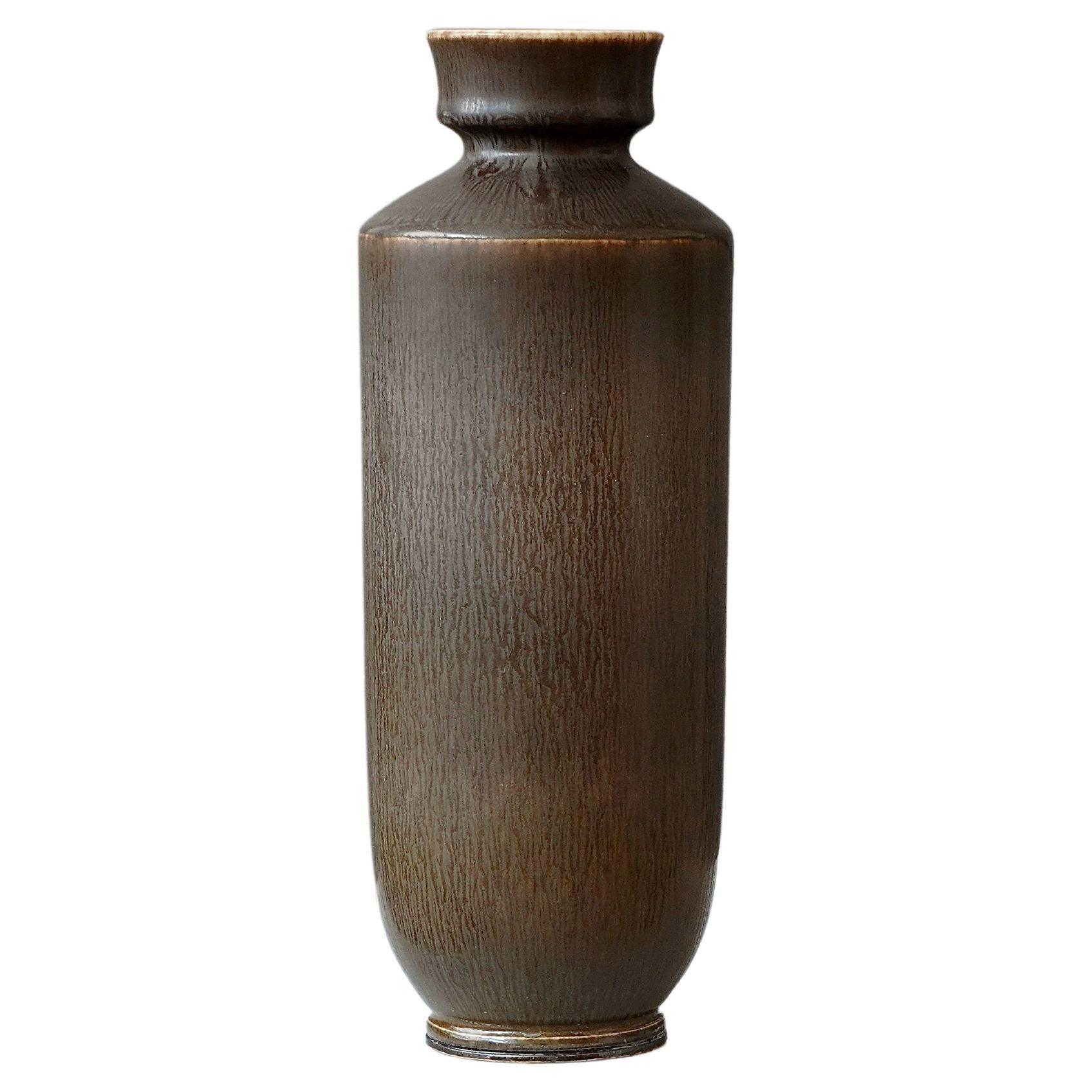 Vase en grès de Berndt Friberg pour Gustavsberg, Suède, 1964