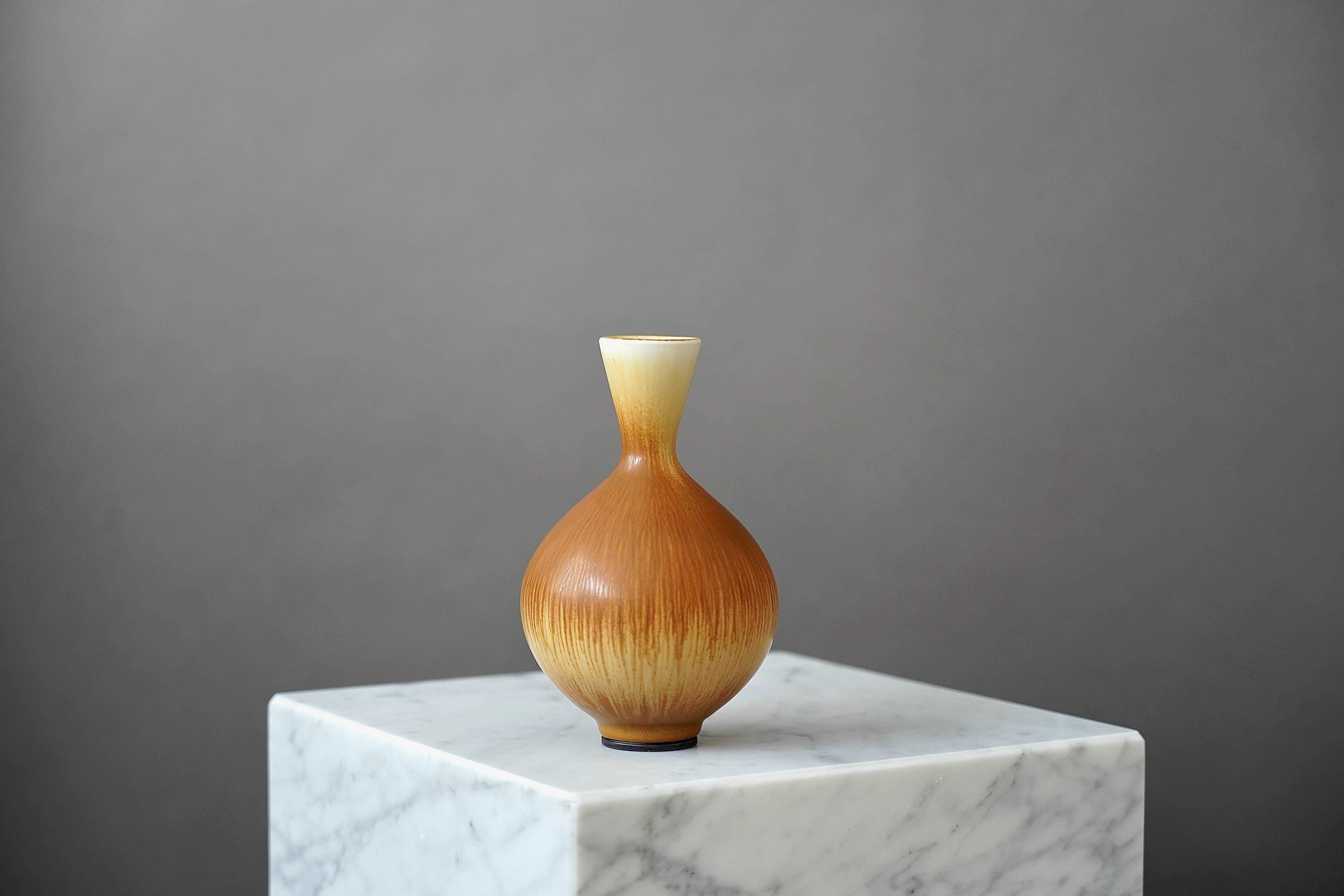 Ceramic Stoneware Vase by Berndt Friberg for Gustavsberg, Sweden, 1977 For Sale