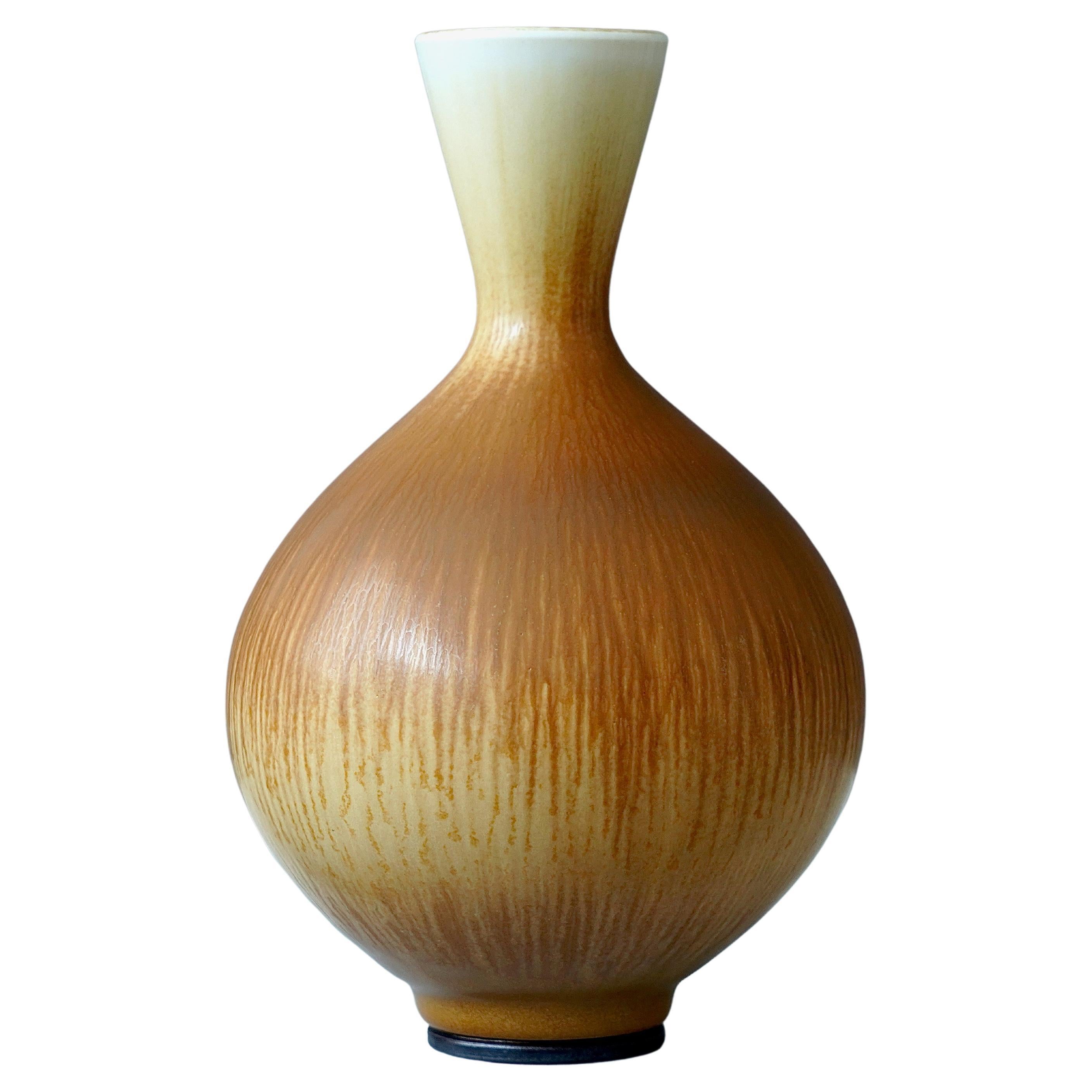 Vase en grès de Berndt Friberg pour Gustavsberg, Suède, 1977