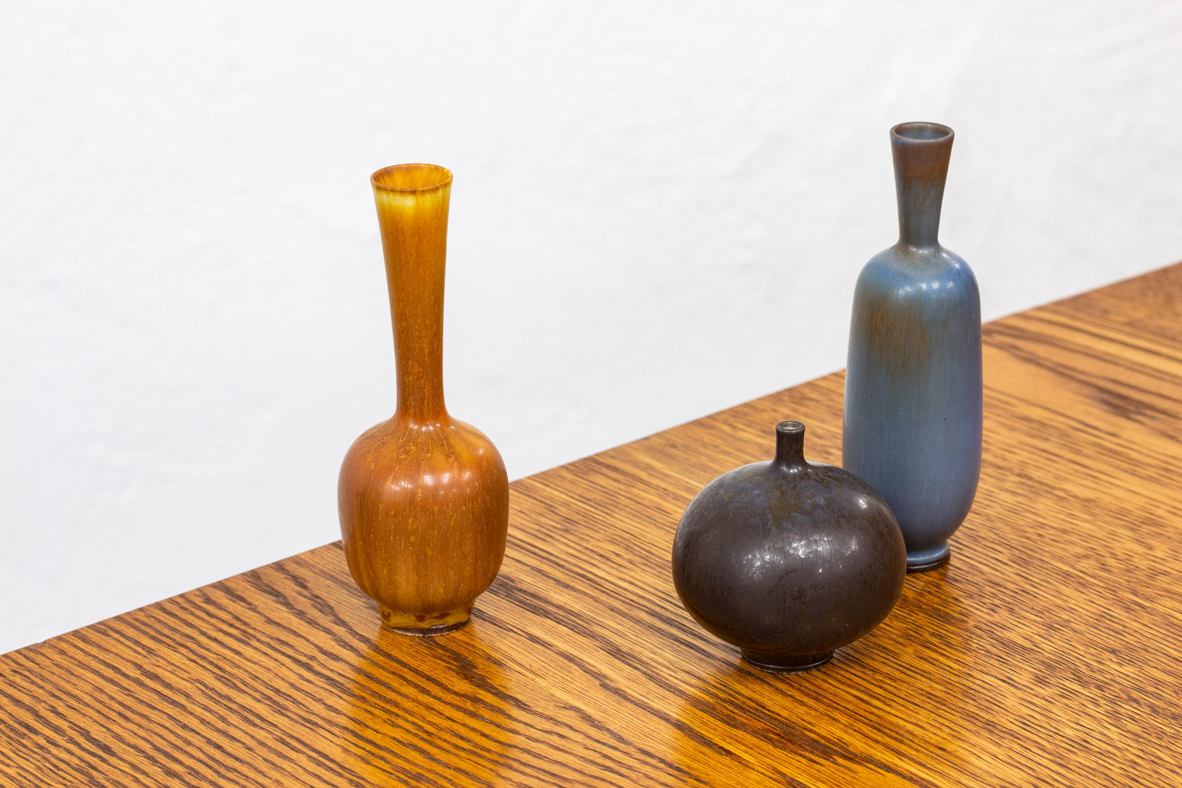 Stoneware Vase by Berndt Friberg for Gustavsbergs Studio, 1950s In Good Condition In Hägersten, SE