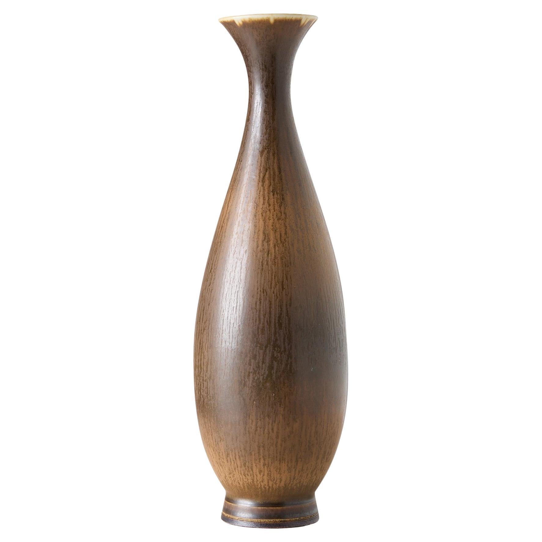 Vase aus Steingut von Berndt Friberg