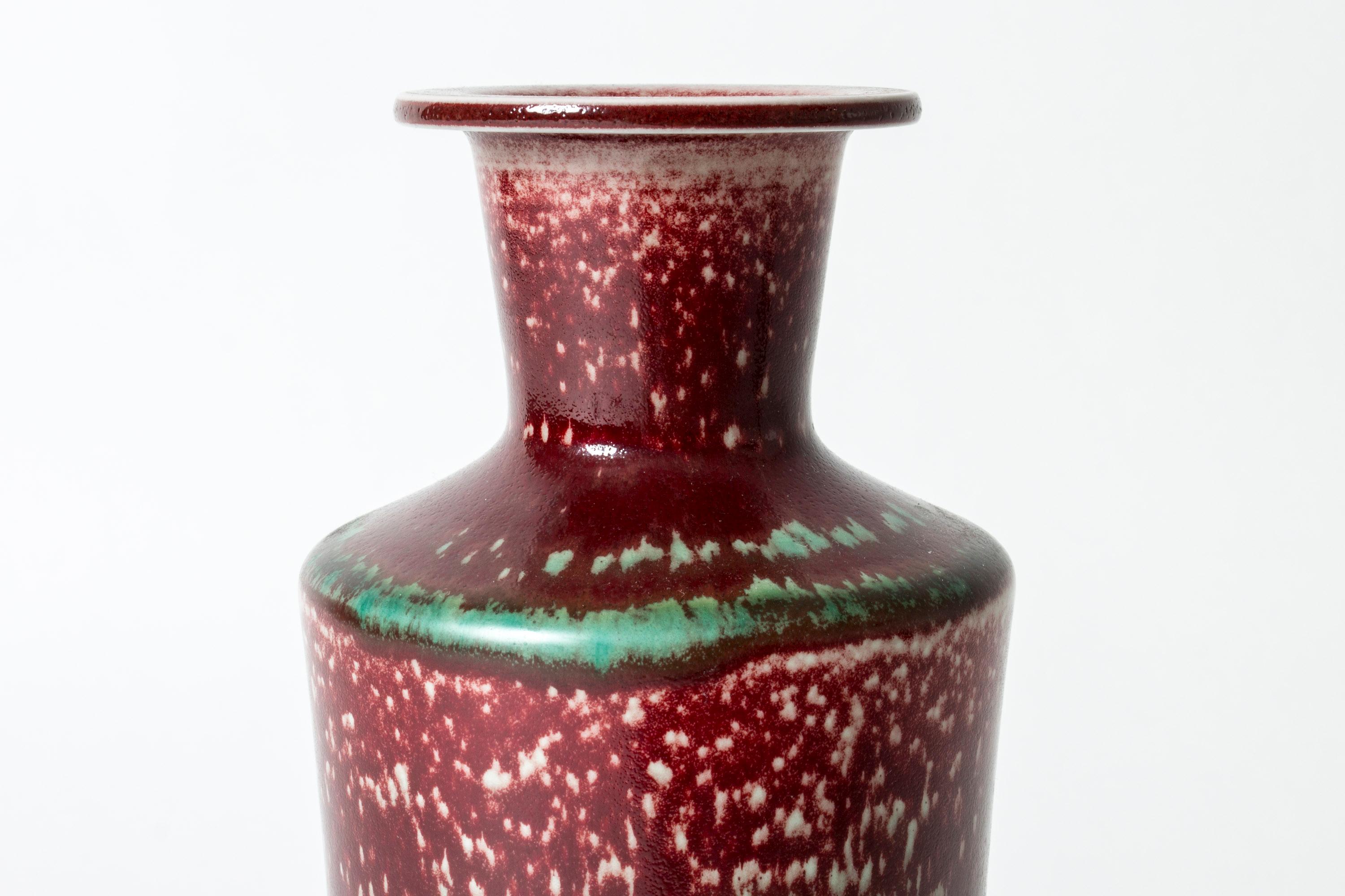 Scandinavian Modern Stoneware Vase by Berndt Friberg, Gustavsberg, Sweden, 1960s For Sale