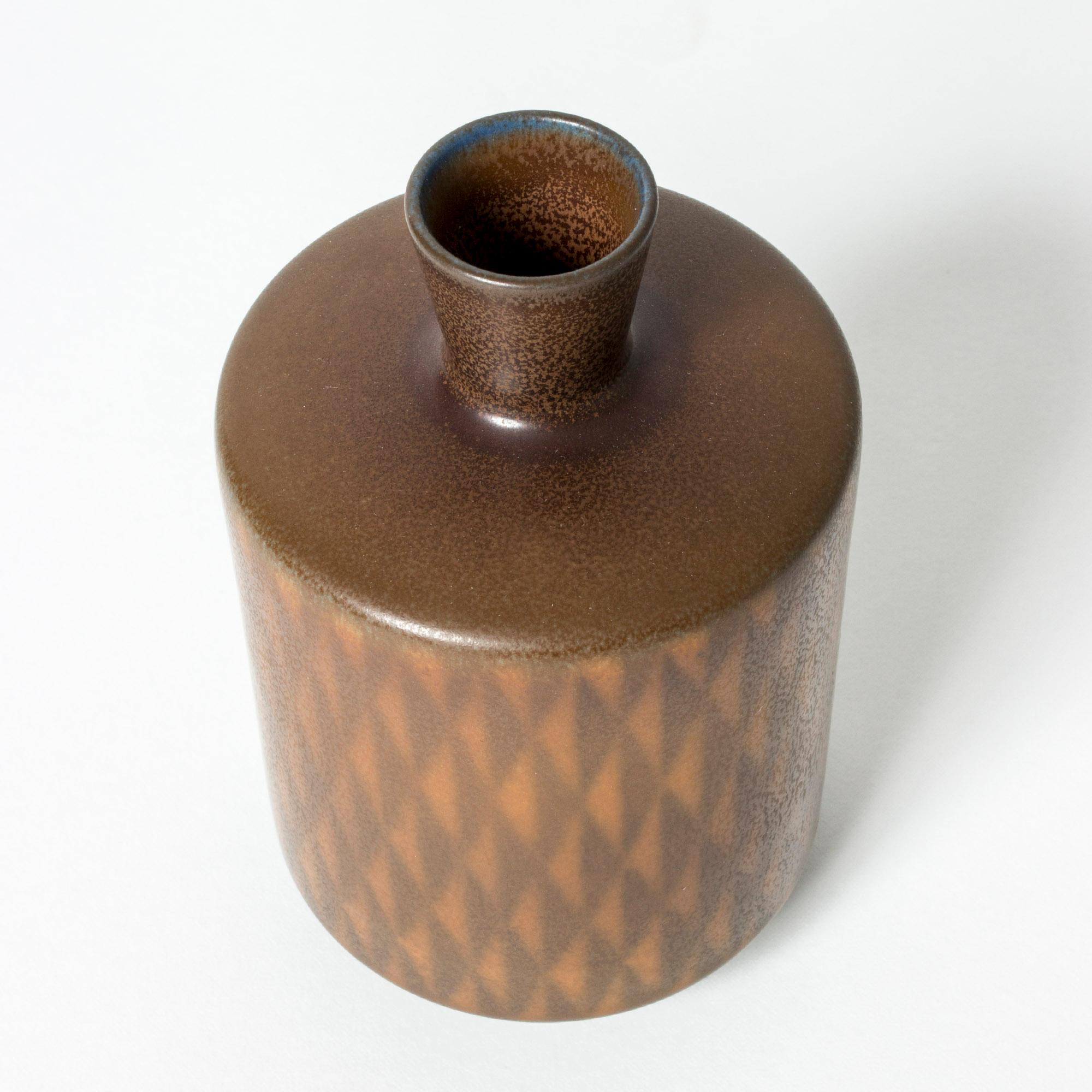 Scandinavian Modern Stoneware Vase by Berndt Friberg, Gustavsberg, Sweden, 1960s