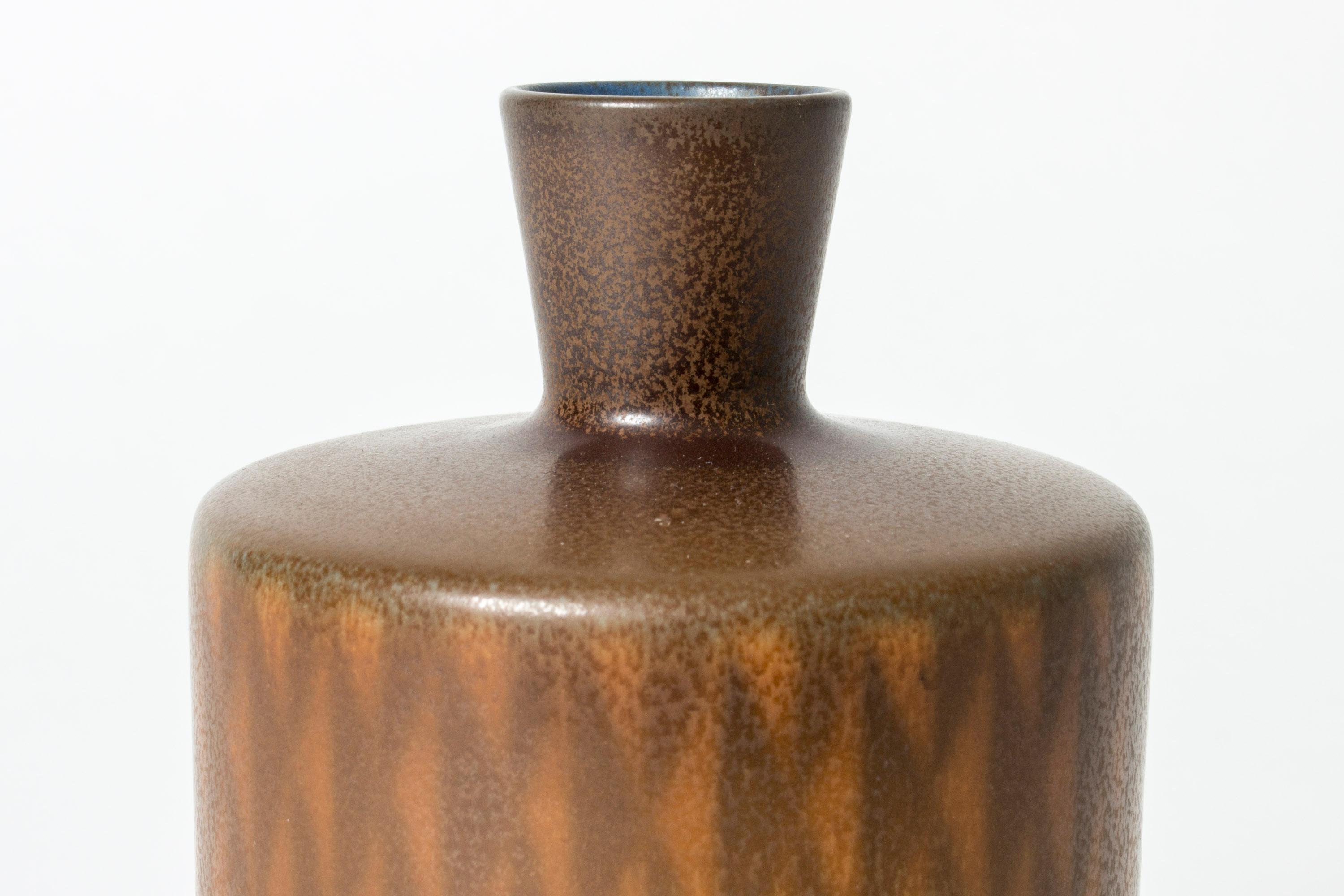 Swedish Stoneware Vase by Berndt Friberg, Gustavsberg, Sweden, 1960s
