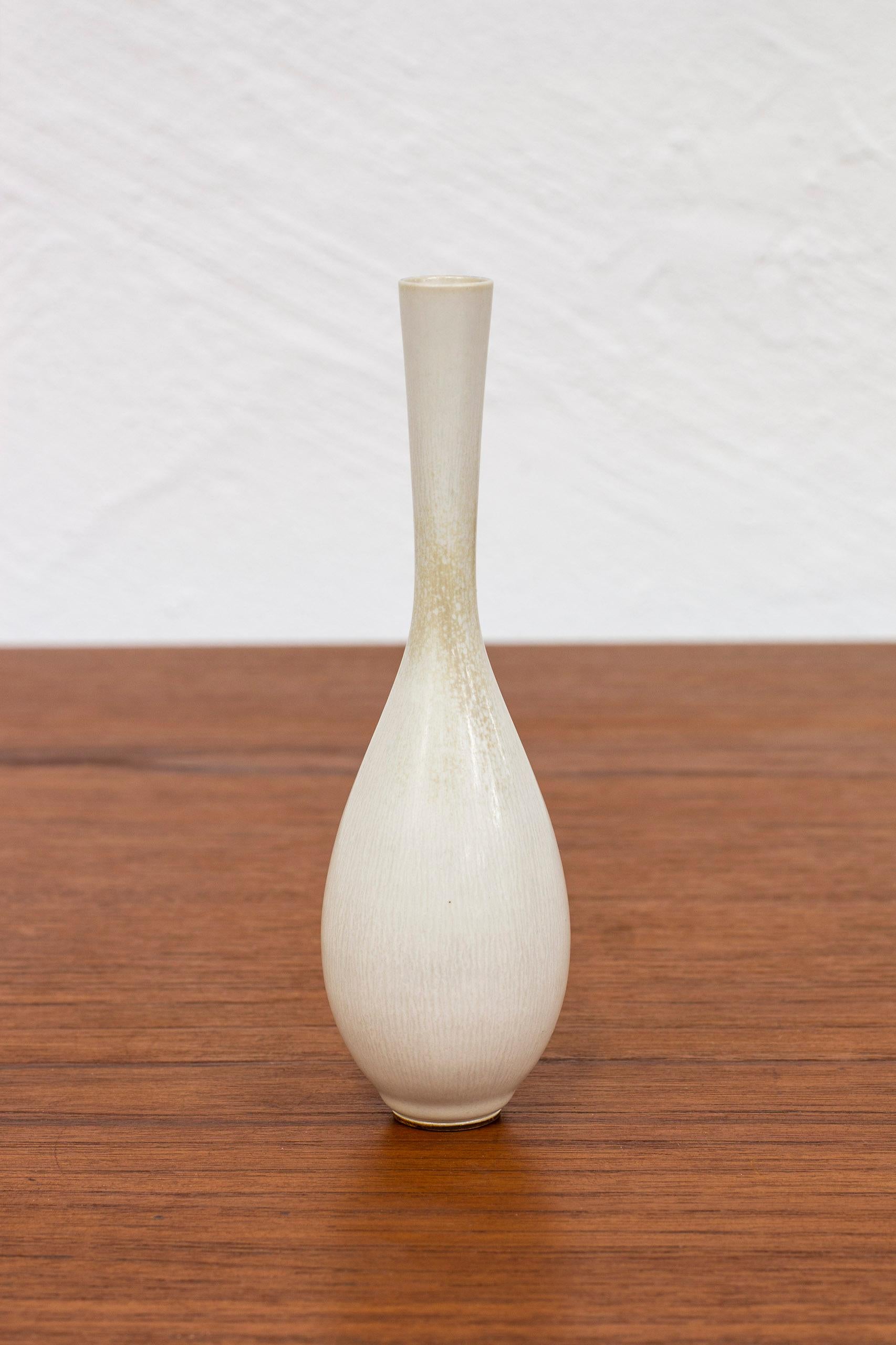 Swedish Stoneware Vase by Berndt Friberg, Made at Gustavsberg in Sweden, 1950s For Sale