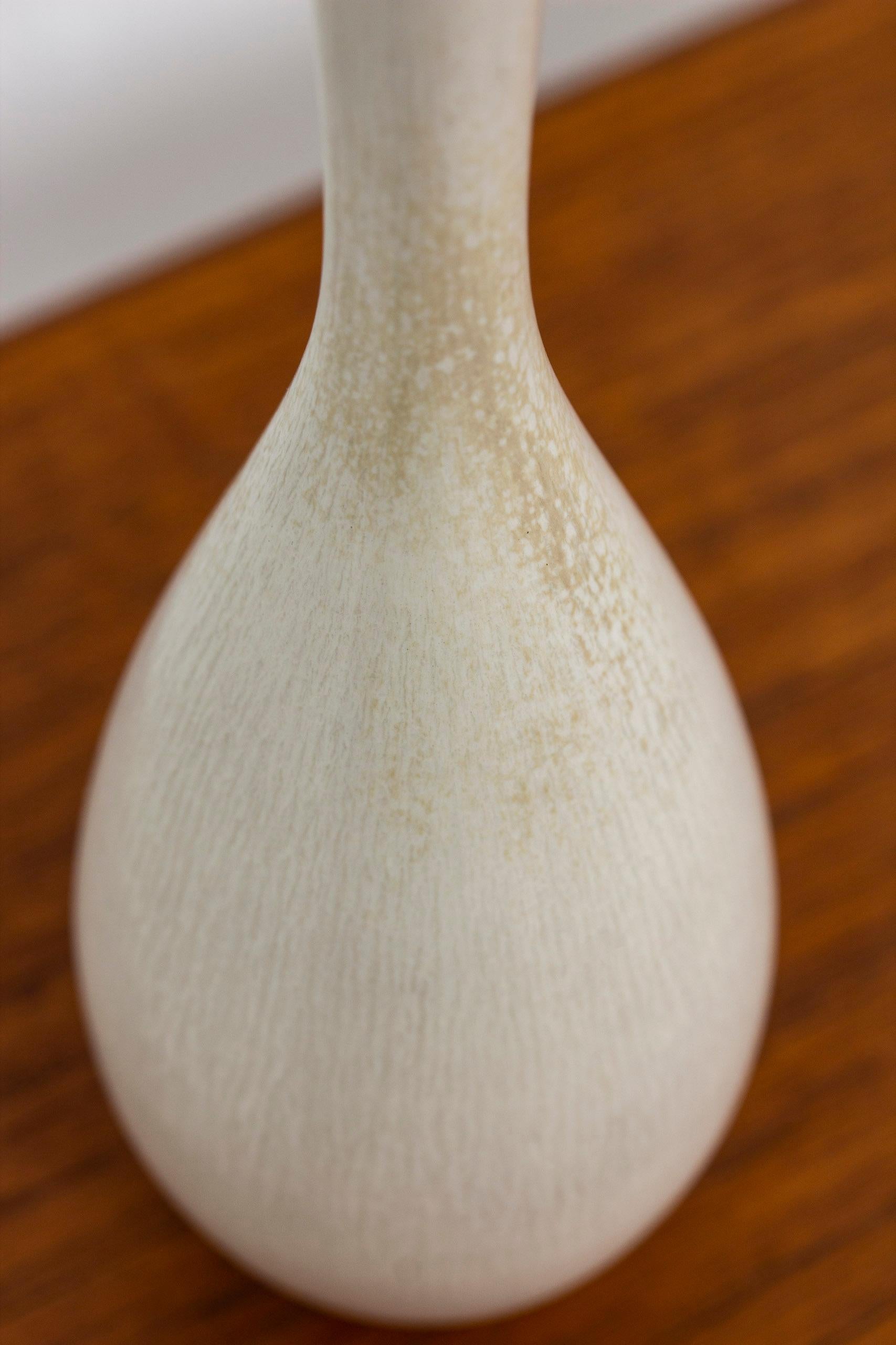 Glazed Stoneware Vase by Berndt Friberg, Made at Gustavsberg in Sweden, 1950s For Sale