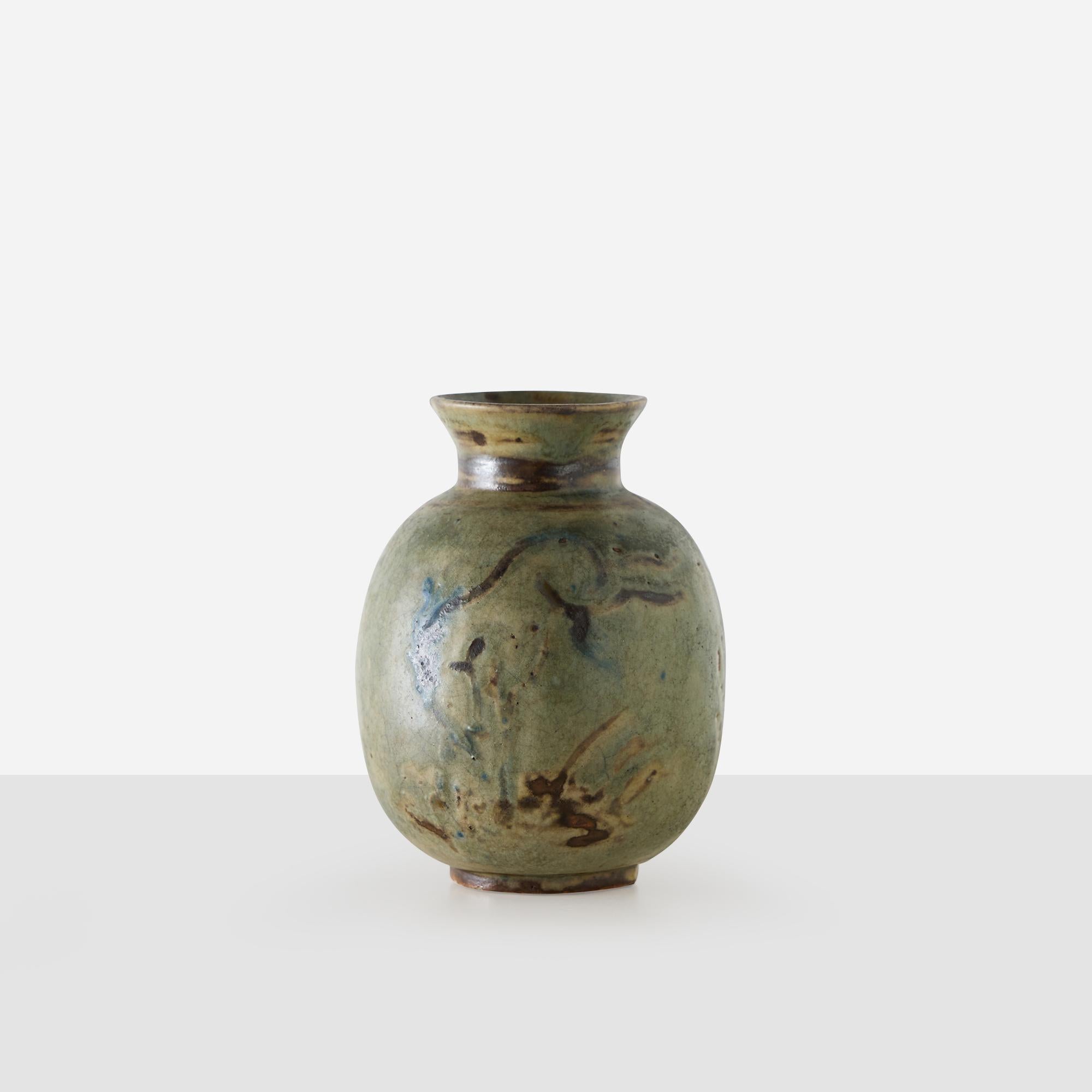 Steingutvase von Bode Willumsen (Moderne) im Angebot