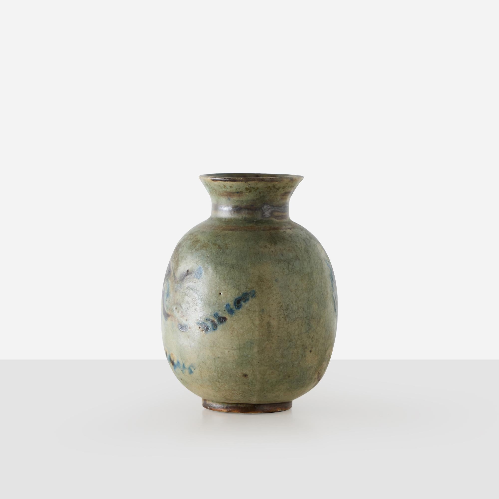 Steingutvase von Bode Willumsen (Dänisch) im Angebot