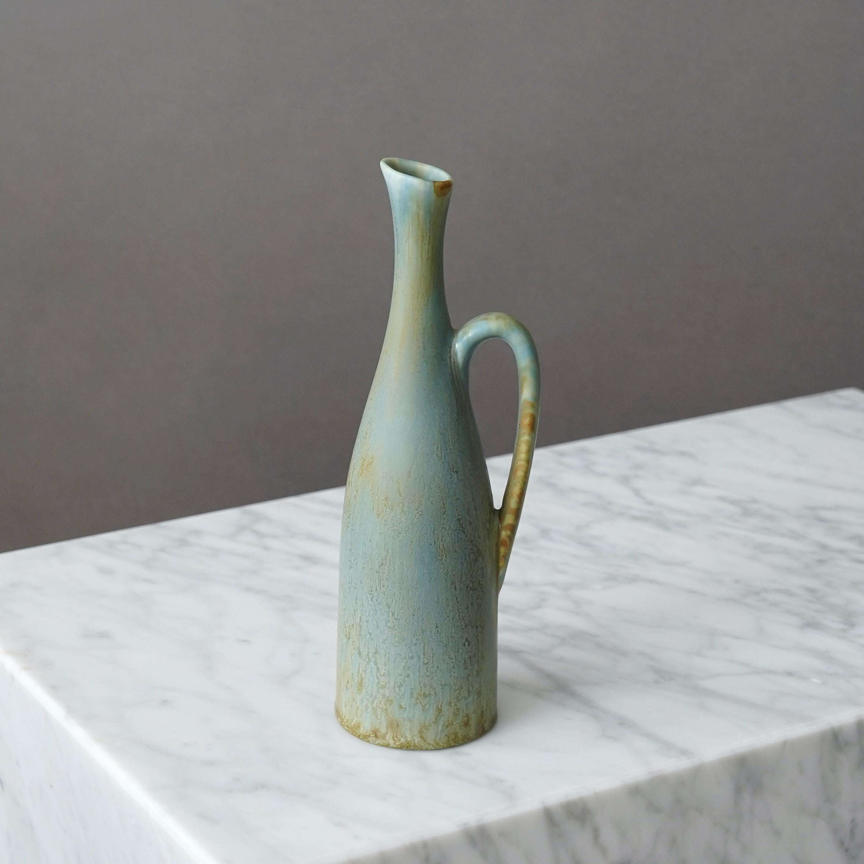 Svedese Vaso in gres di Carl-Harry Stalhane per Rorstrand, Svezia, anni '50 in vendita
