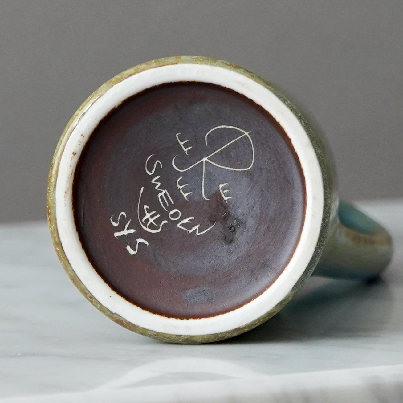 Smaltato Vaso in gres di Carl-Harry Stalhane per Rorstrand, Svezia, anni '50 in vendita