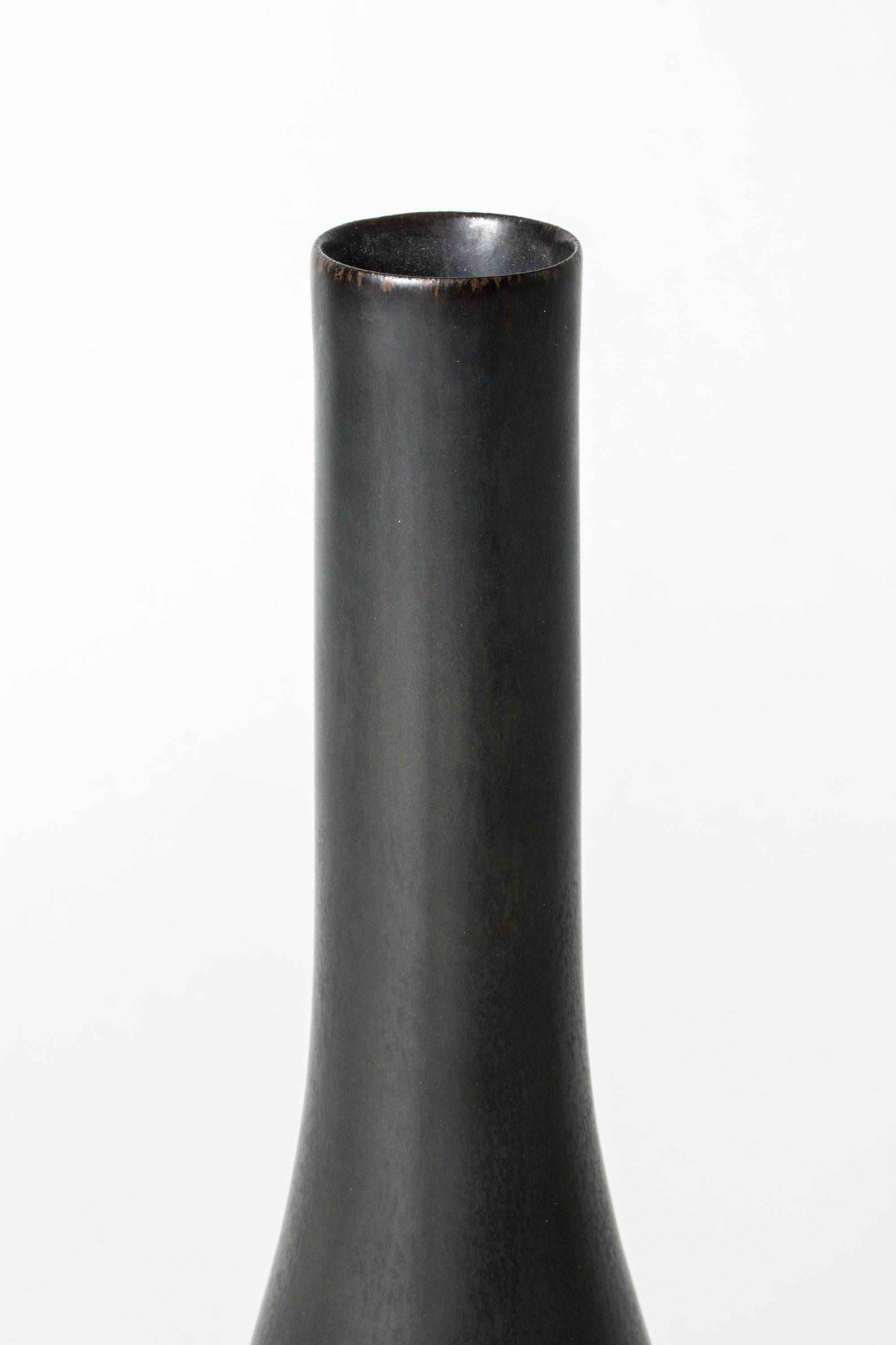 Scandinavian Modern Stoneware Vase by Carl-Harry Stålhane, Rörstrand, Sweden, 1950s For Sale