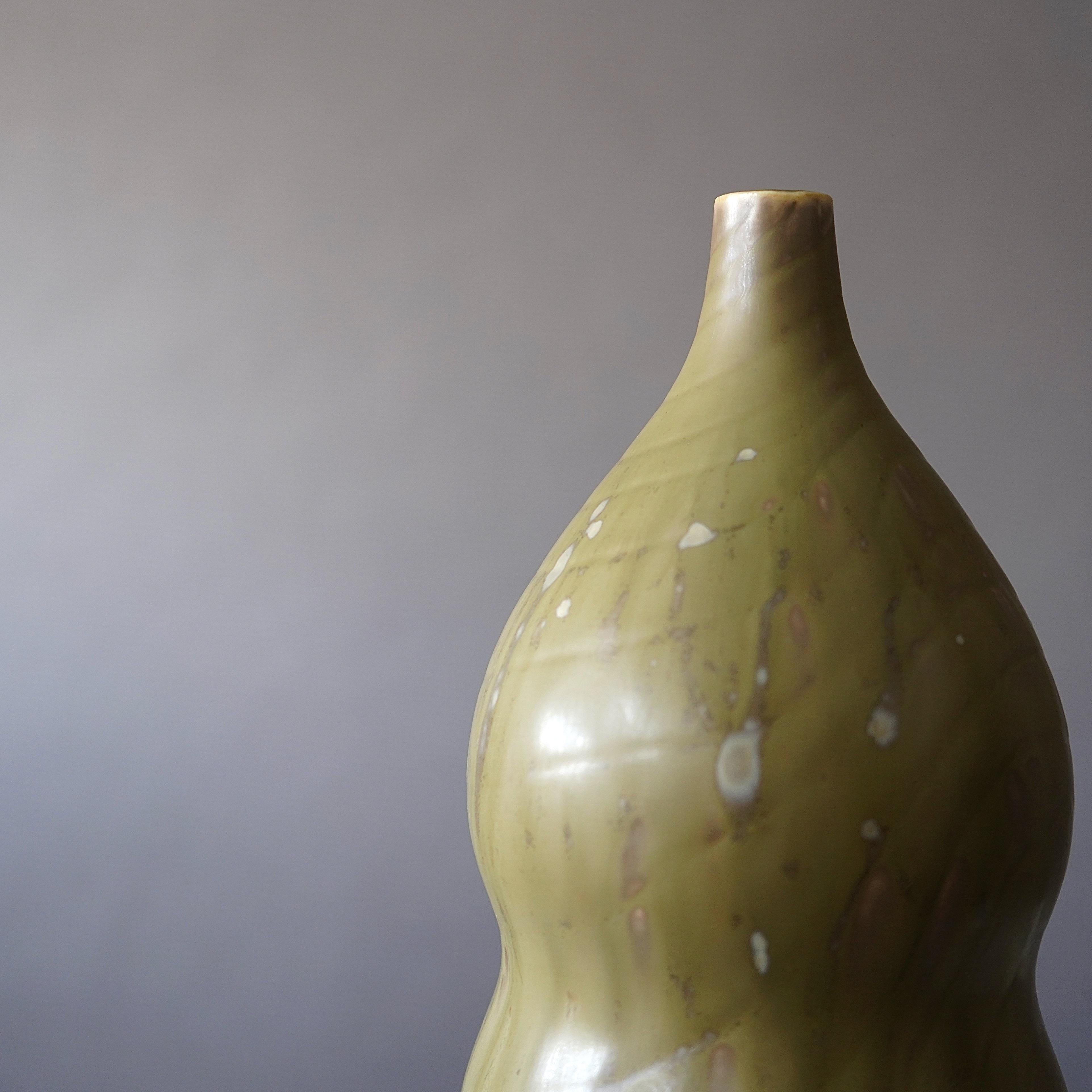 Glazed Stoneware Vase by Carl-Harry Stalhane, Rorstrand, Sweden, 1950s For Sale