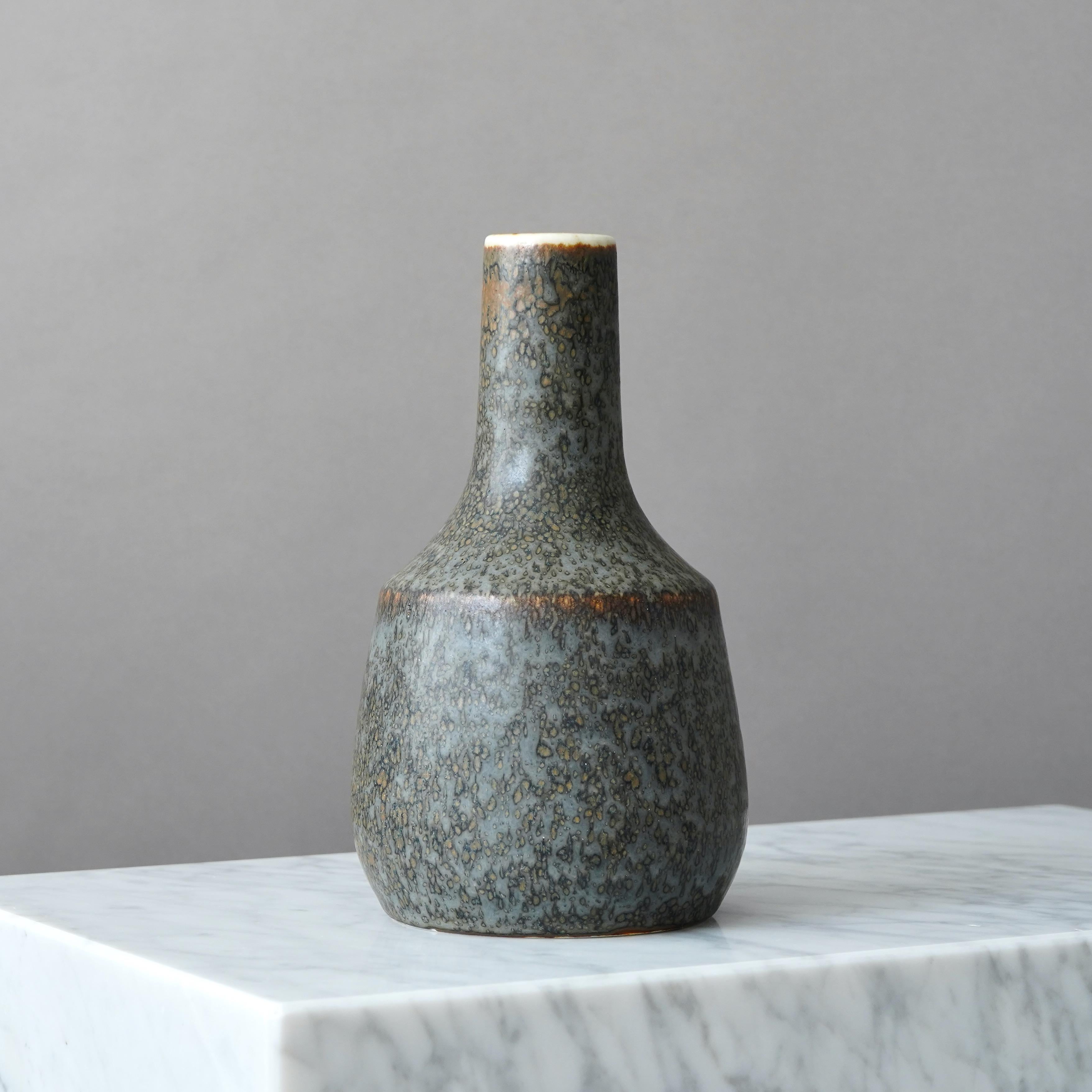 Smaltato Vaso in gres di Carl-Harry Stalhane, Rorstrand, Svezia, anni '1960 in vendita