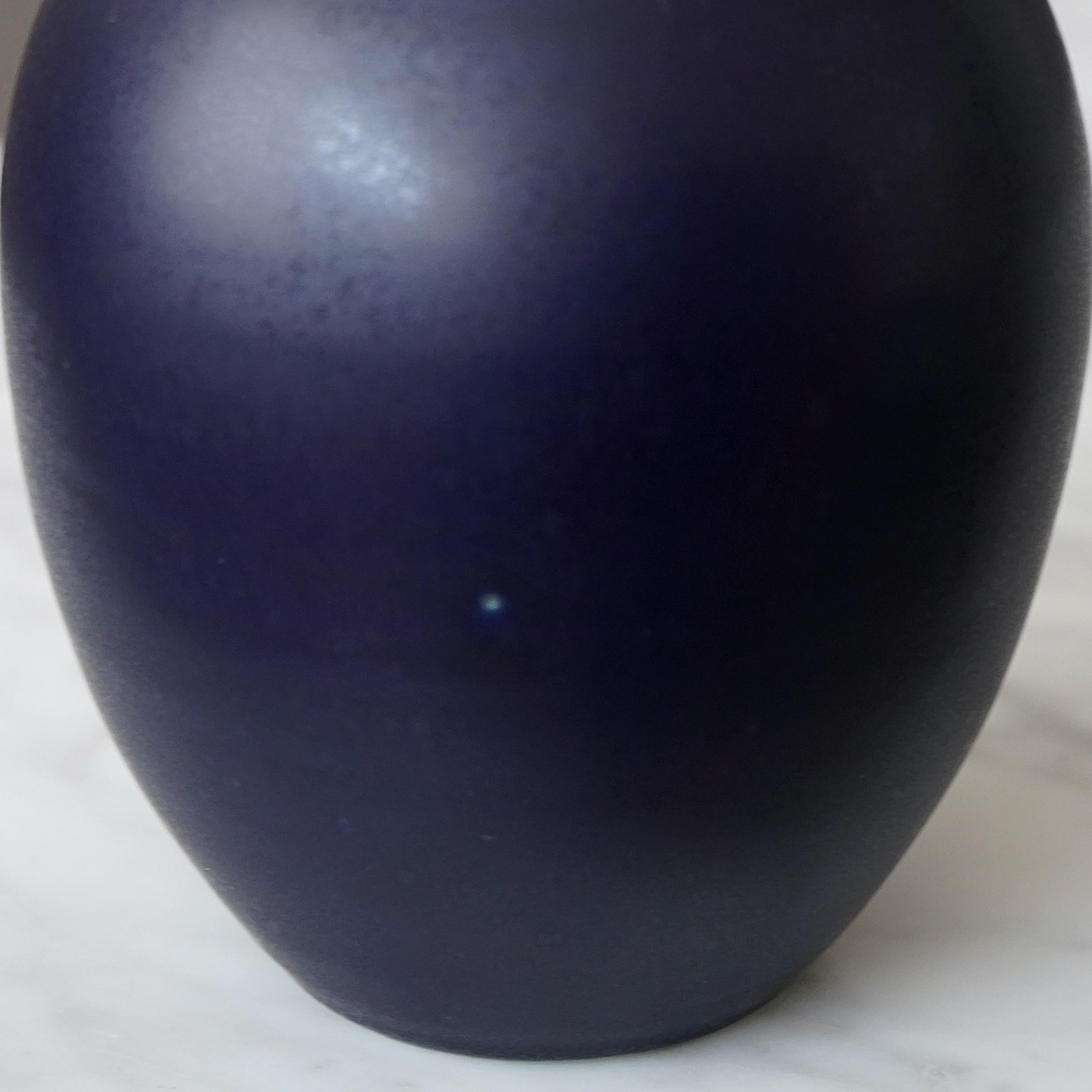 Glazed Stoneware Vase by Erich and Ingrid Triller for Tobo, Sweden, 1950s For Sale