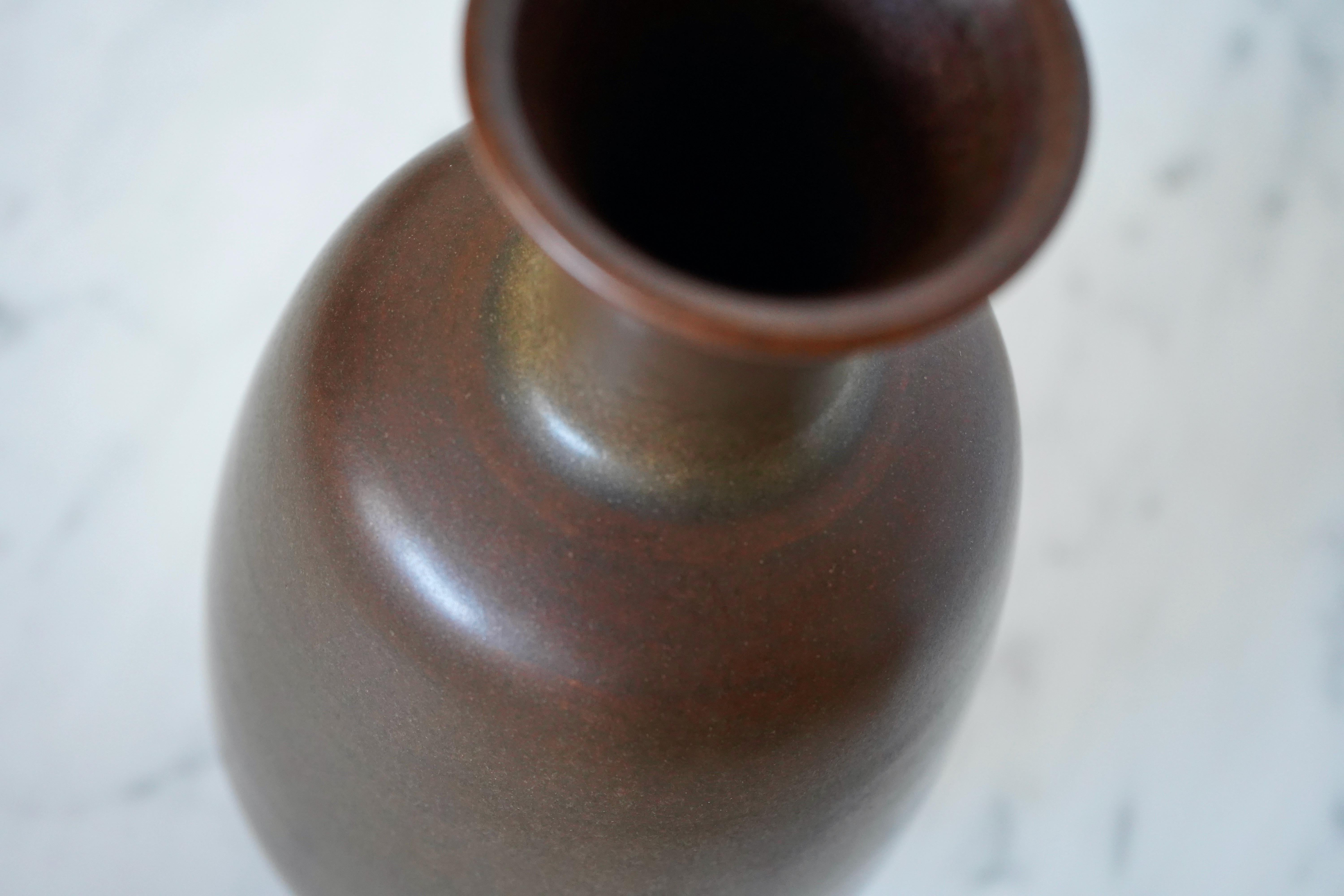 Stoneware Vase by Erich and Ingrid Triller for Tobo, Sweden, 1950s In Excellent Condition For Sale In Malmö, SE