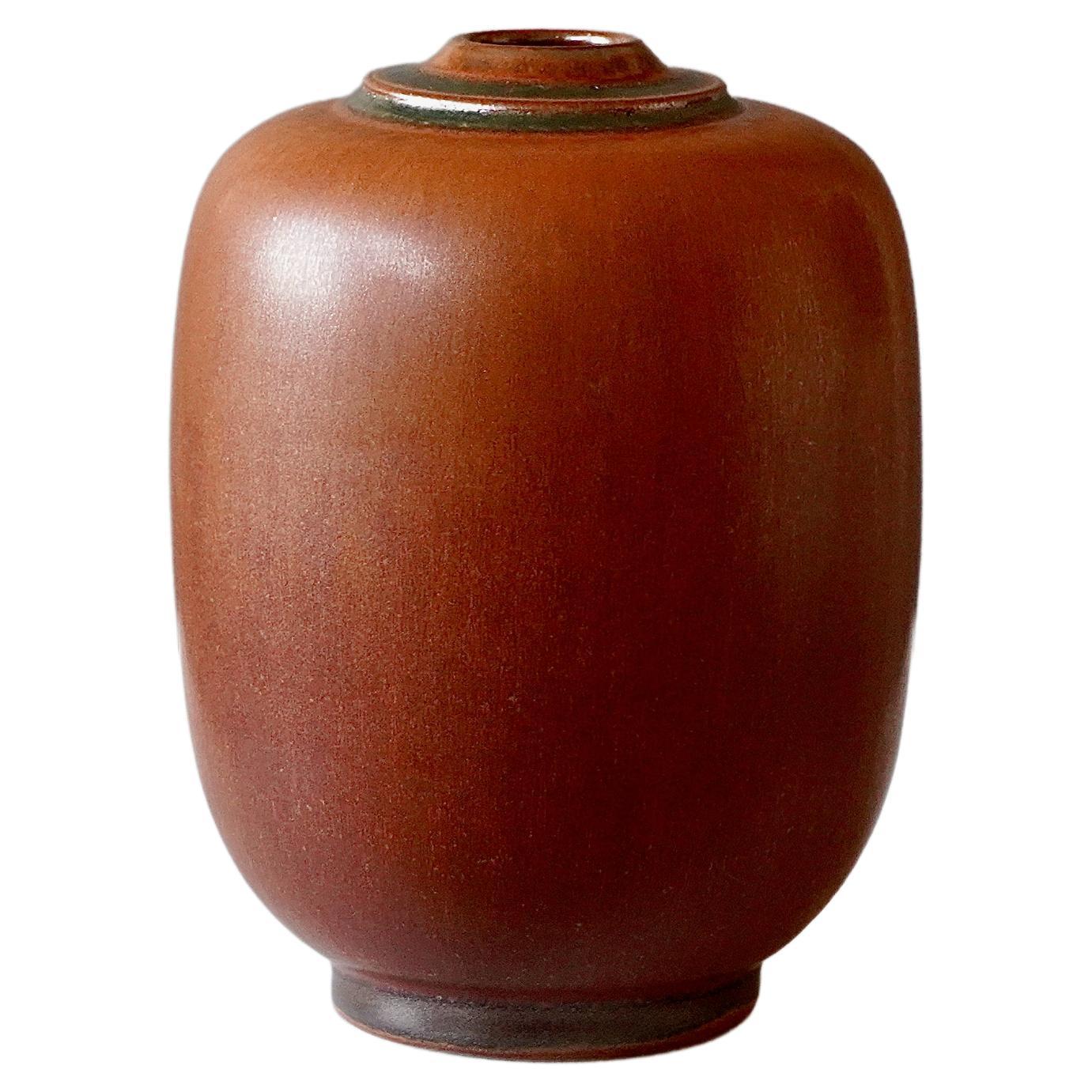 Stoneware Vase by Erich and Ingrid Triller for Tobo, Sweden, 1950s For Sale