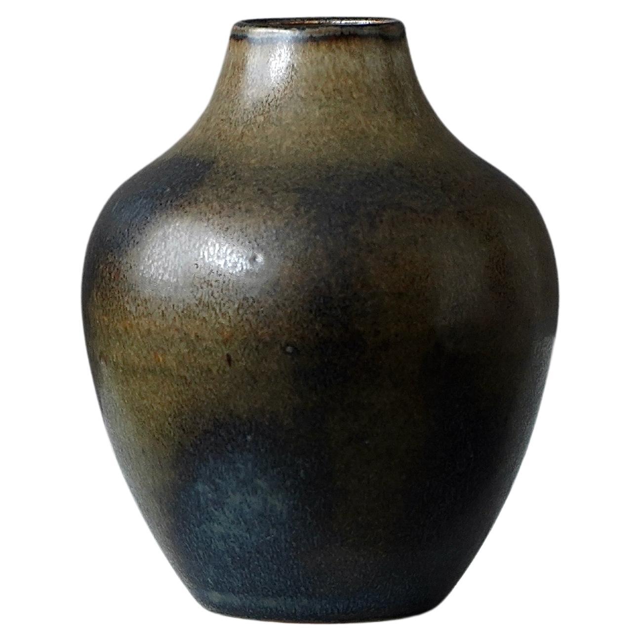 Stoneware Vase by Erich and Ingrid Triller for Tobo, Sweden, 1950s For Sale