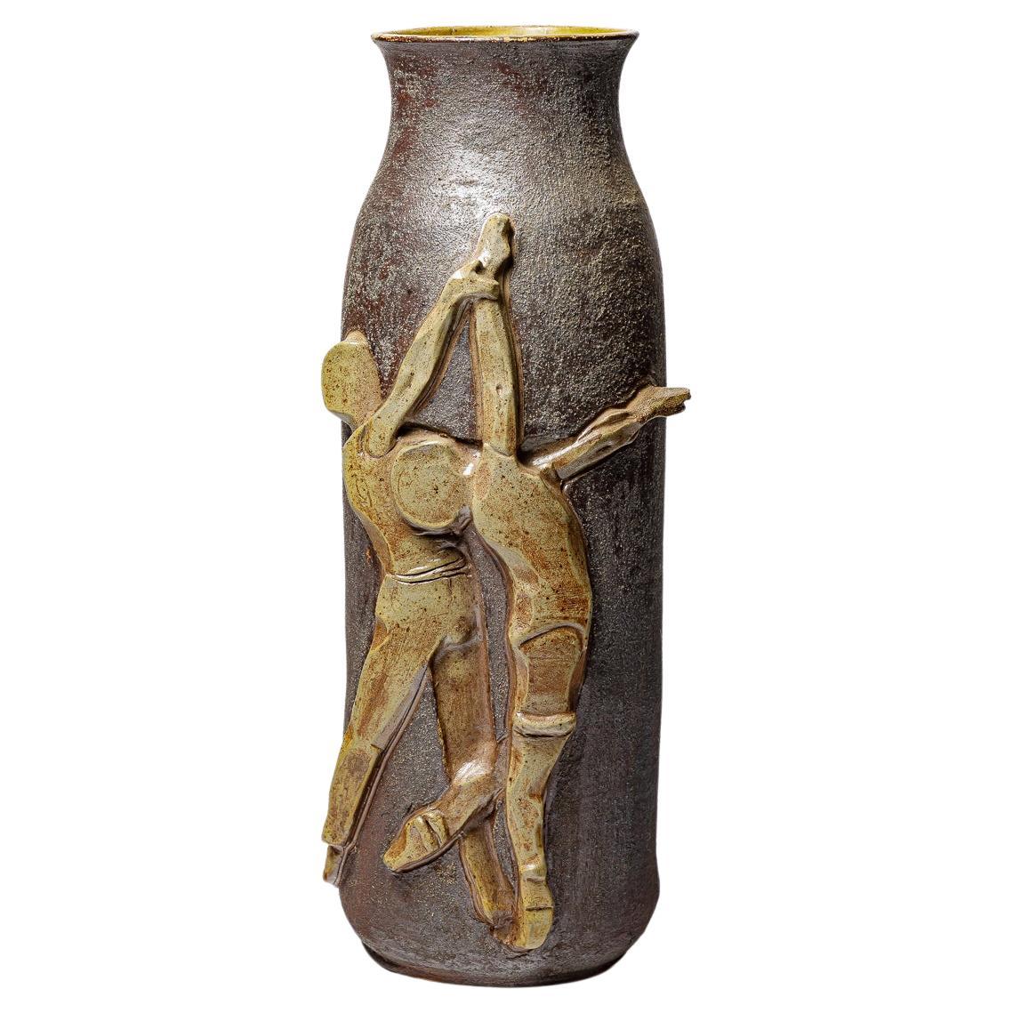 Vase aus Steinzeug von Georges Martin, ca. 1970-1980.
