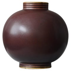 Steingutvase aus Steingut von Gunnar Nylund für Rorstrand, Schweden, 1930er Jahre