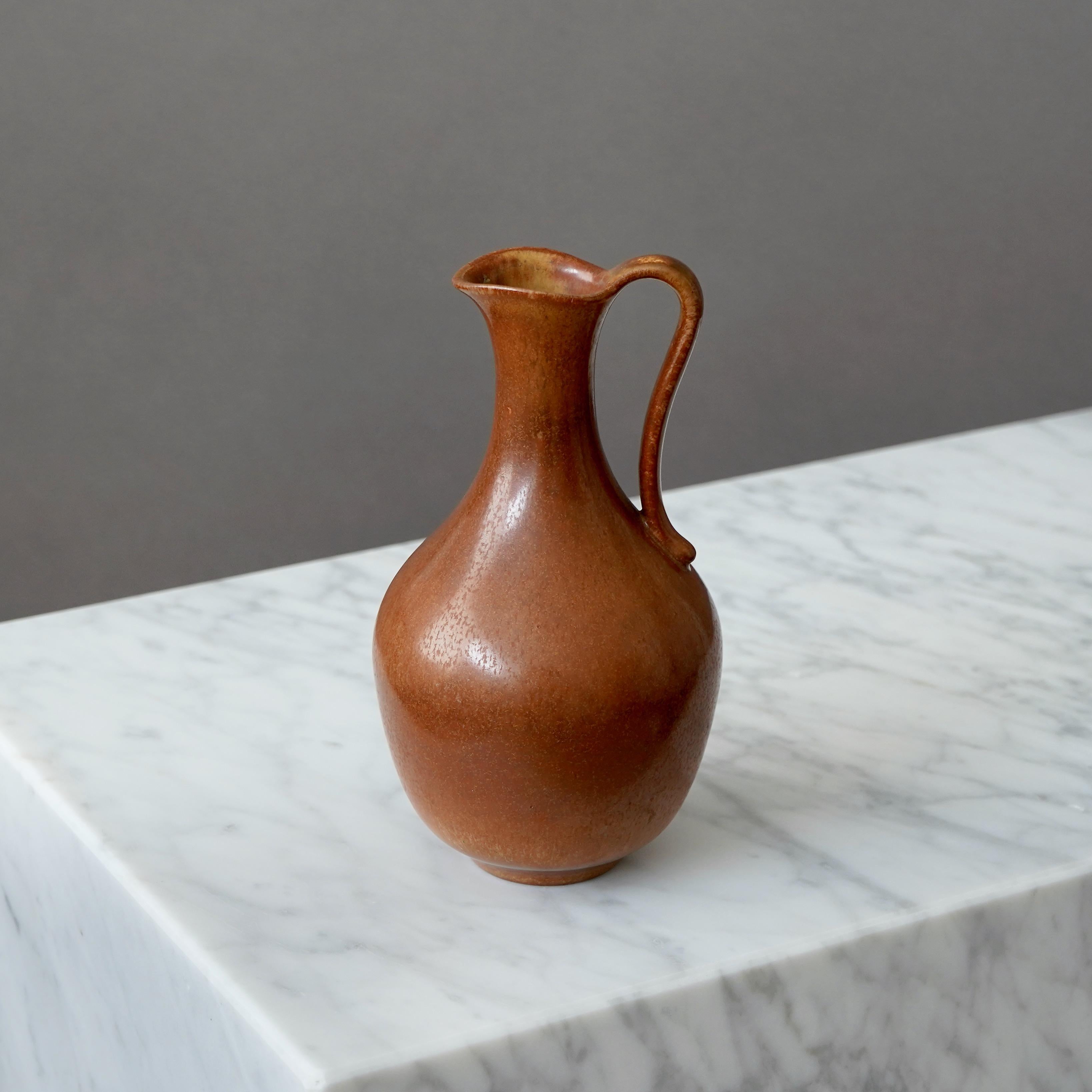 Scandinavo moderno Vaso in gres di Gunnar Nylund per Rorstrand, Svezia, anni '1950 in vendita